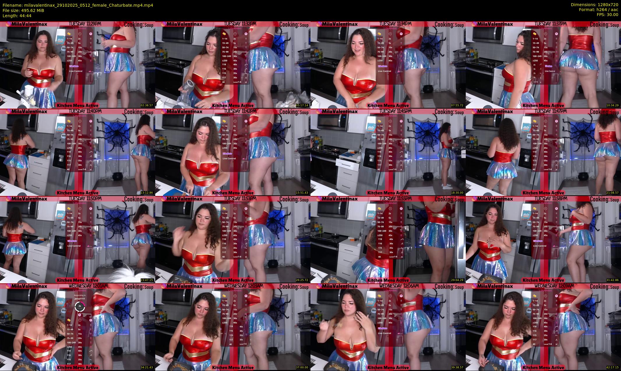 milavalentinax — 45 minute Chaturbate female cam show recording, 720p, Oct 29, 2025