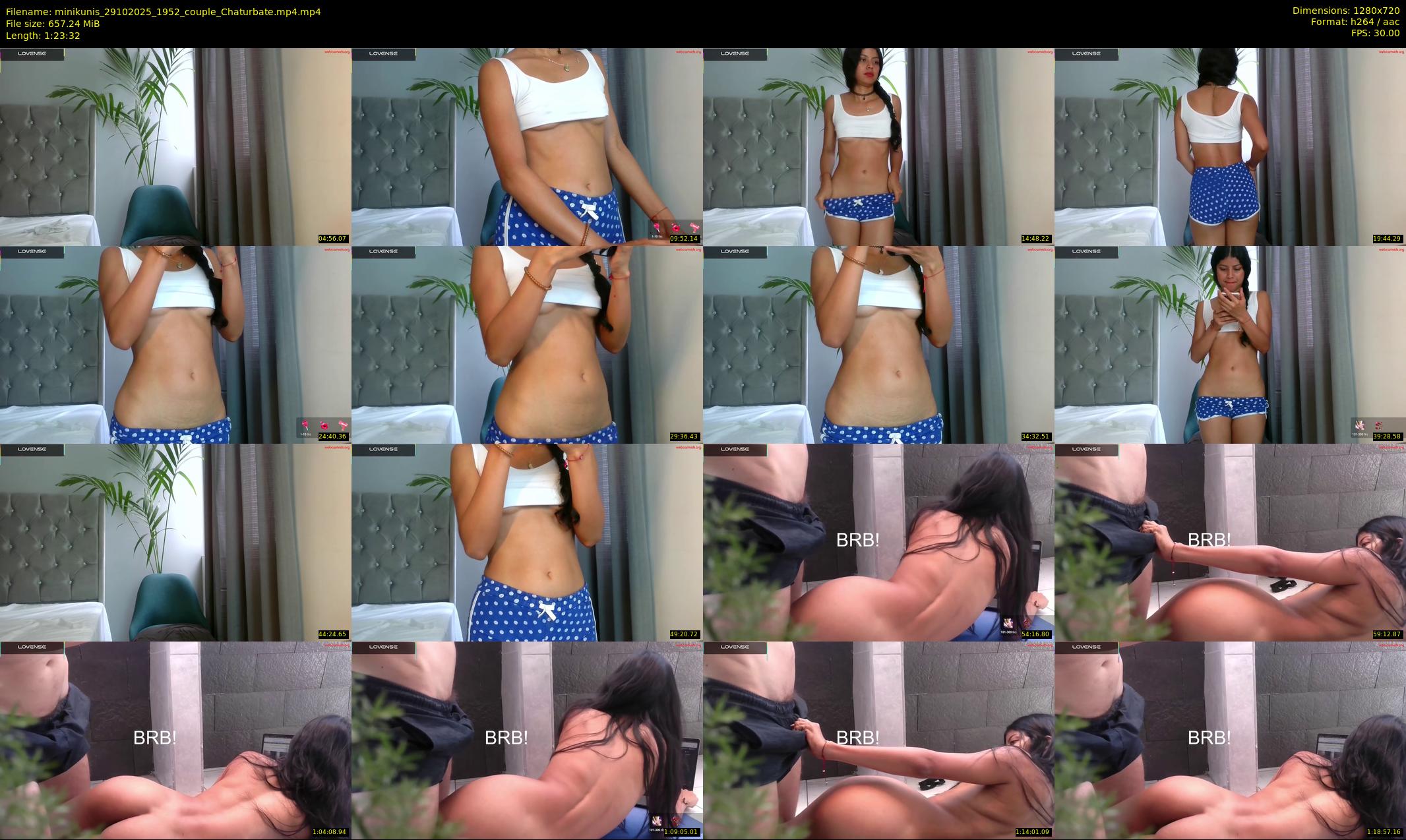 minikunis — 84 minute Chaturbate couple cam show recording, 720p, Oct 29, 2025