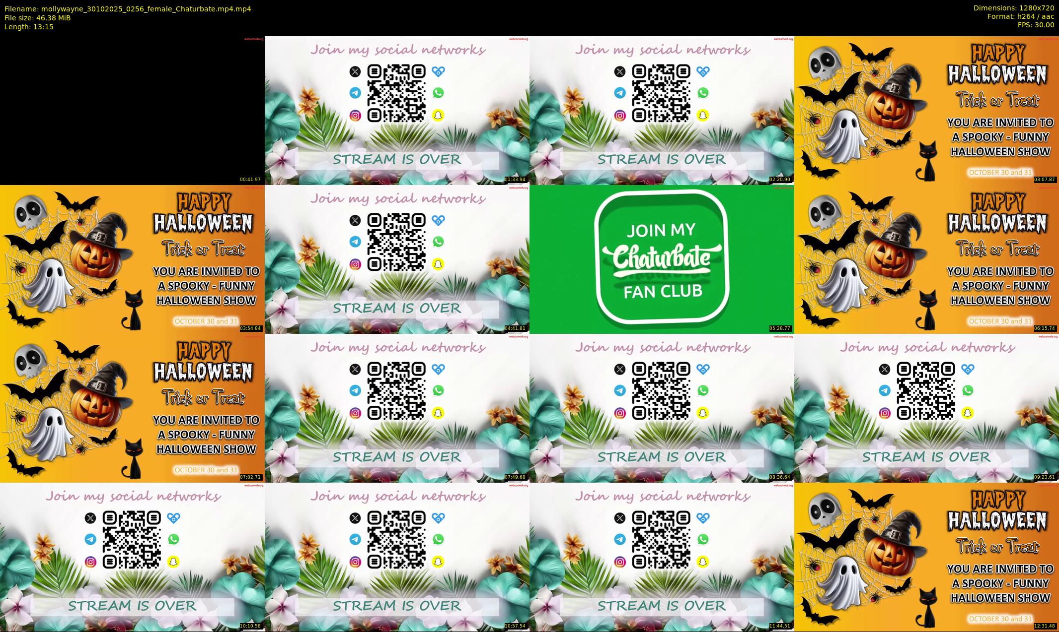 mollywayne — 14 minute Chaturbate female cam show recording, 720p, Oct 30, 2025