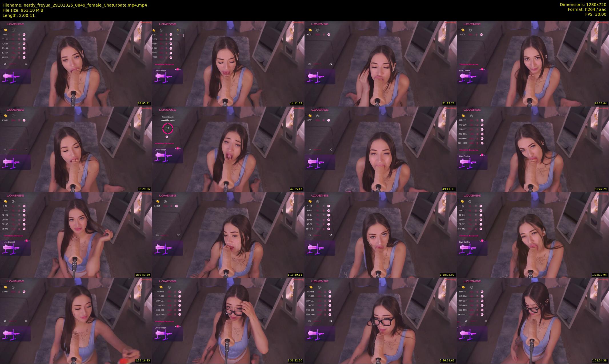 nerdy_freyua — 121 minute Chaturbate female cam show recording, 720p, Oct 29, 2025