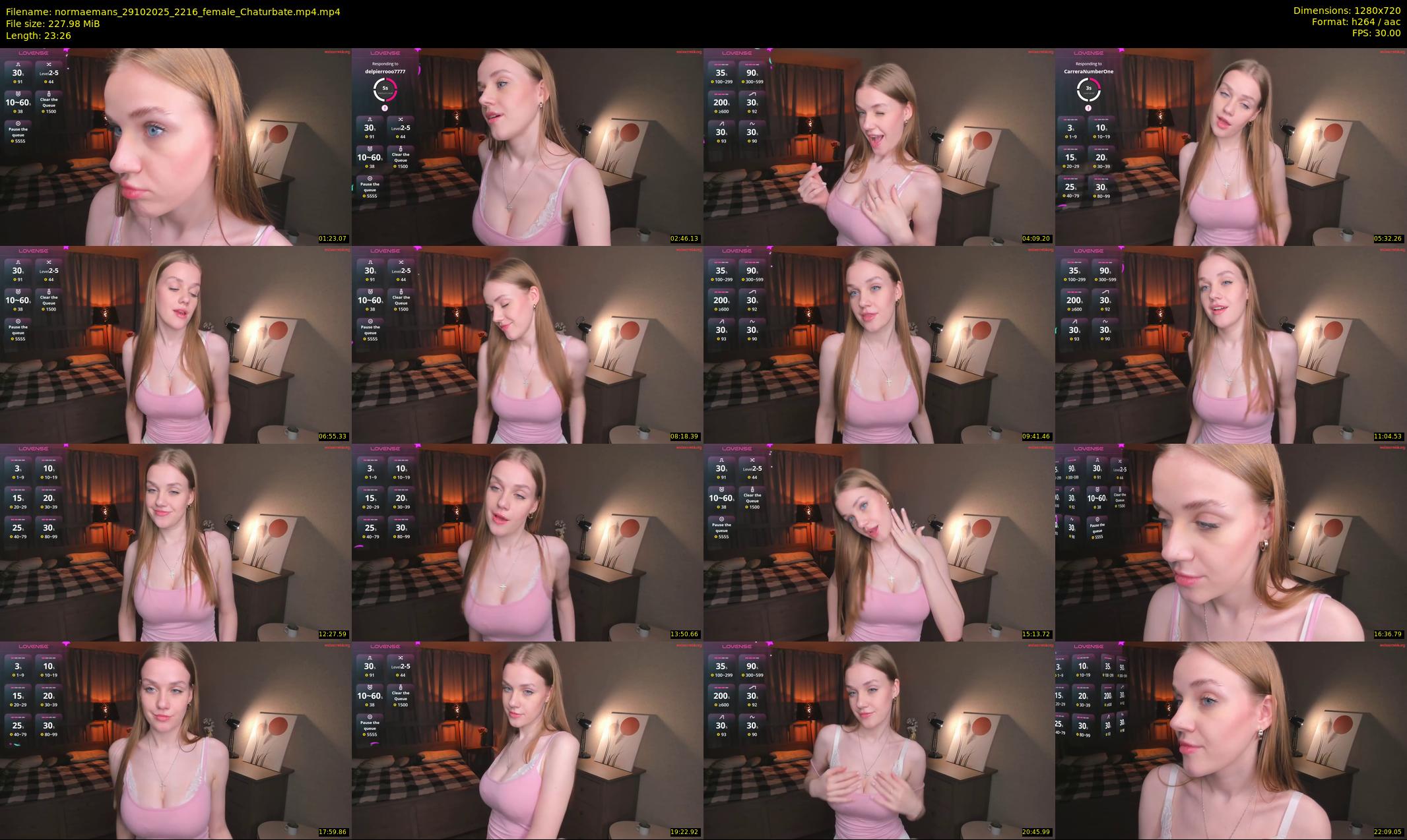 normaemans — 24 minute Chaturbate female cam show recording, 720p, Oct 29, 2025