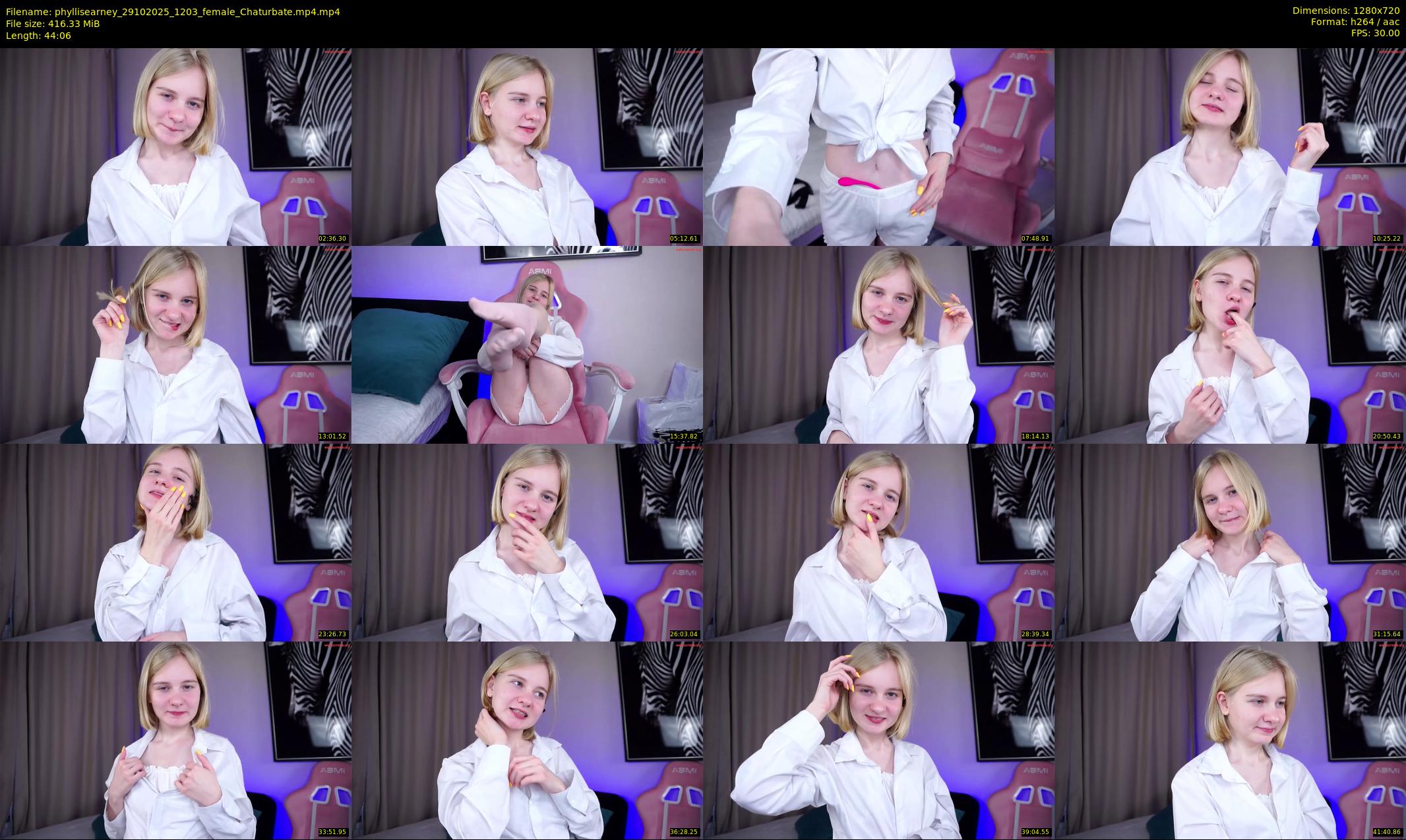 phyllisearney — 45 minute Chaturbate female cam show recording, 720p, Oct 29, 2025