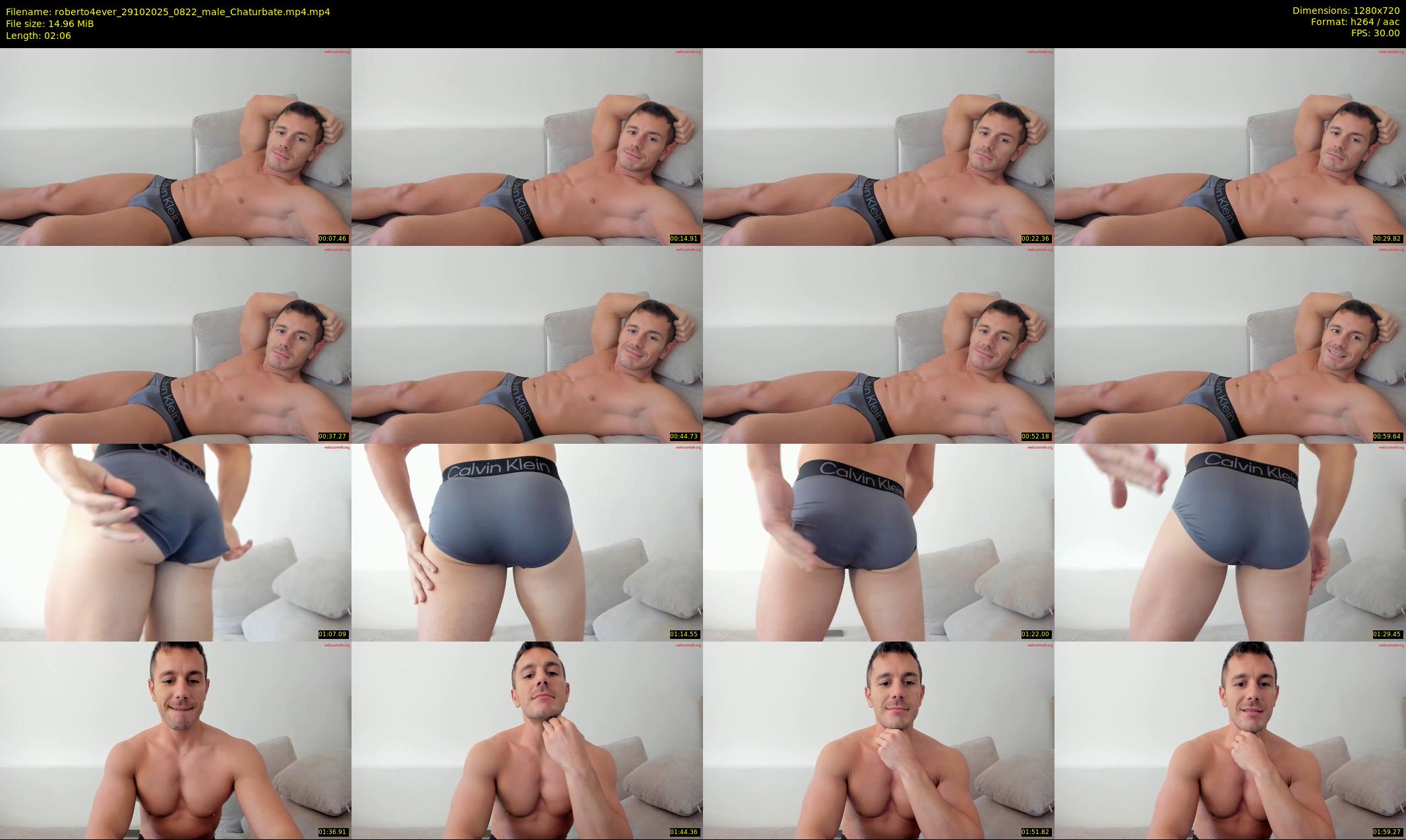 roberto4ever — 3 minute Chaturbate male cam show recording, 720p, Oct 29, 2025
