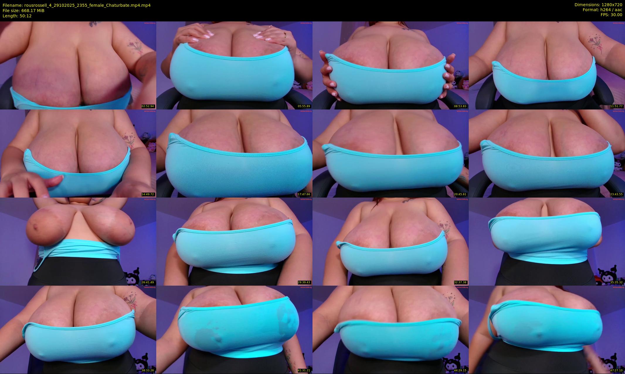 rousrossell_4 — 51 minute Chaturbate female cam show recording, 720p, Oct 29, 2025