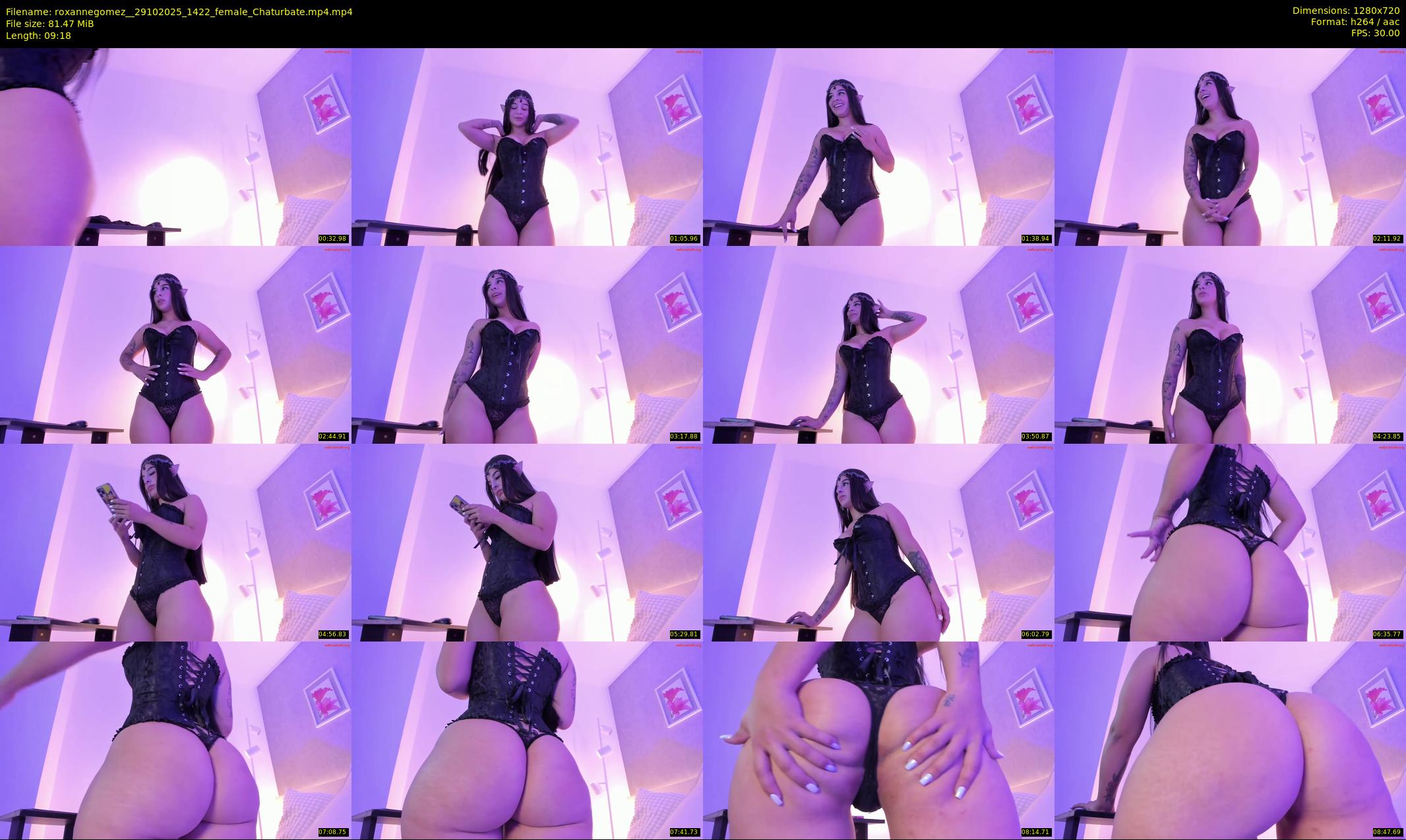 roxannegomez_ — 10 minute Chaturbate female cam show recording, 720p, Oct 29, 2025