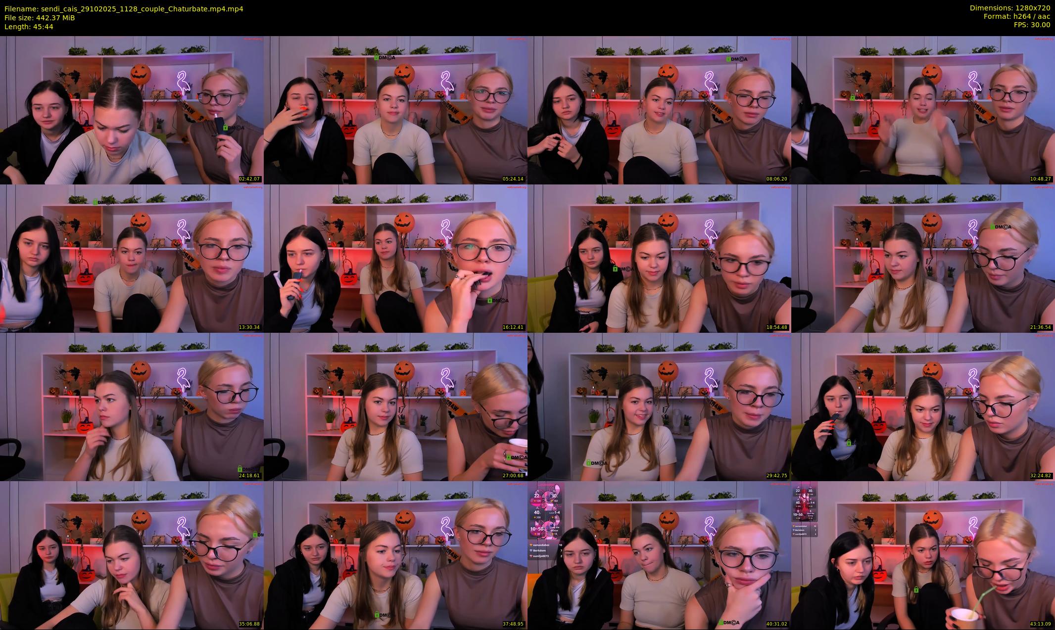 sendi_cais — 46 minute Chaturbate female cam show recording, 720p, Oct 29, 2025