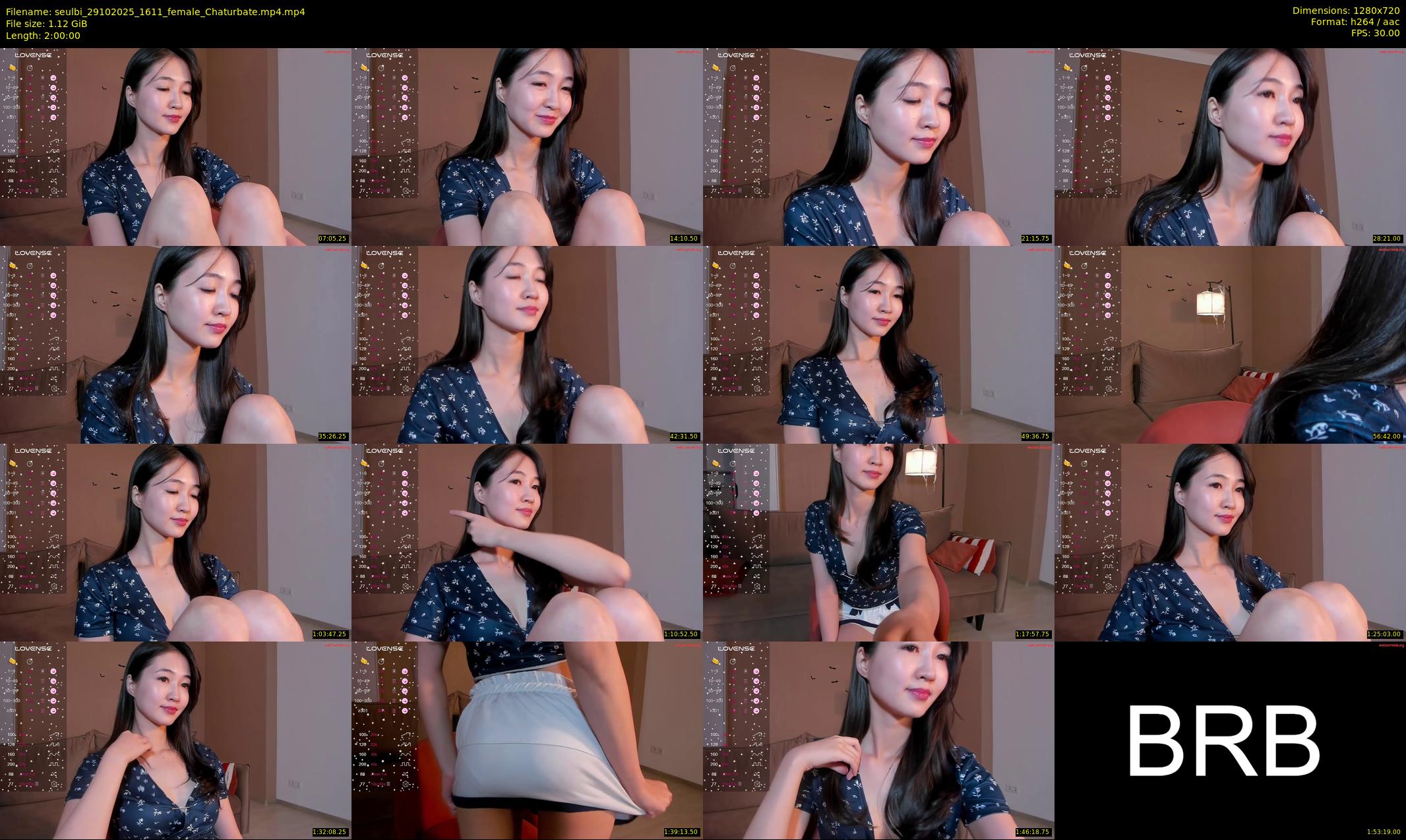 seulbi — 120 minute Chaturbate female cam show recording, 720p, Oct 29, 2025