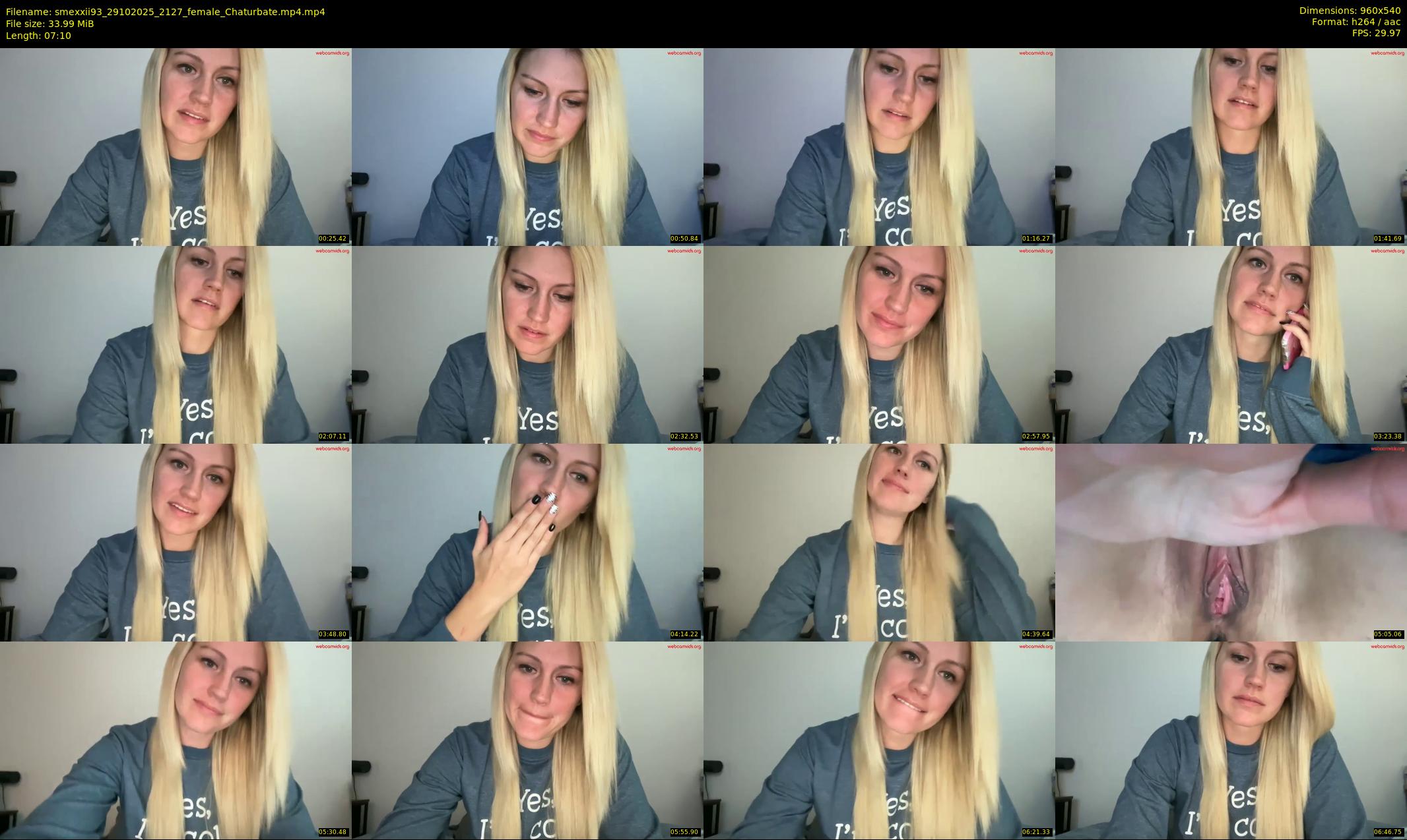 smexxii93 — 8 minute Chaturbate female cam show recording, 480p, Oct 29, 2025