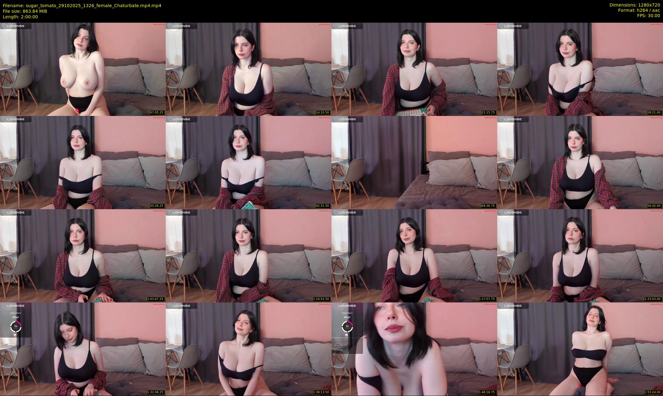 sugar_tomato — 120 minute Chaturbate female cam show recording, 720p, Oct 29, 2025