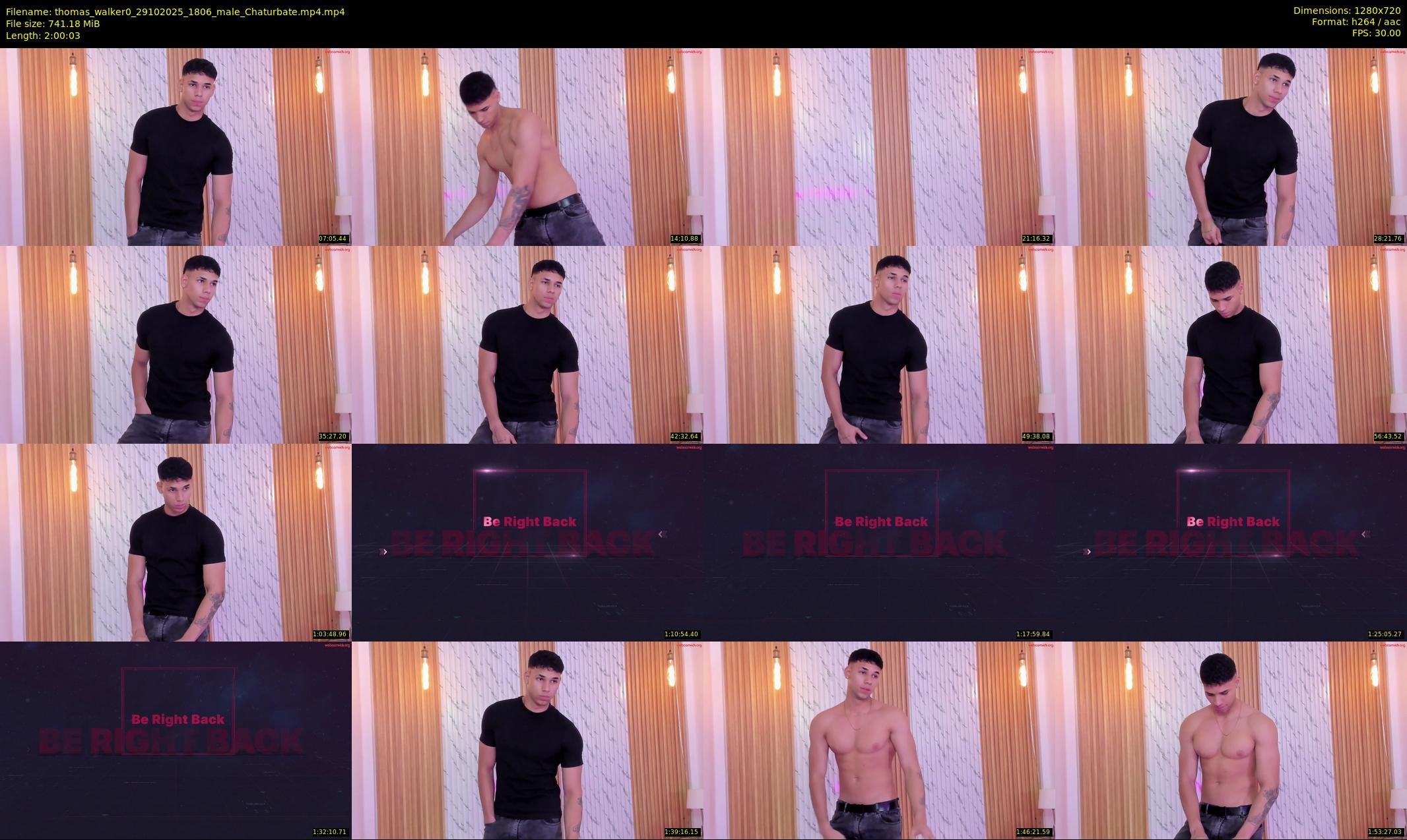 thomas_walker0 — 121 minute Chaturbate male cam show recording, 720p, Oct 29, 2025