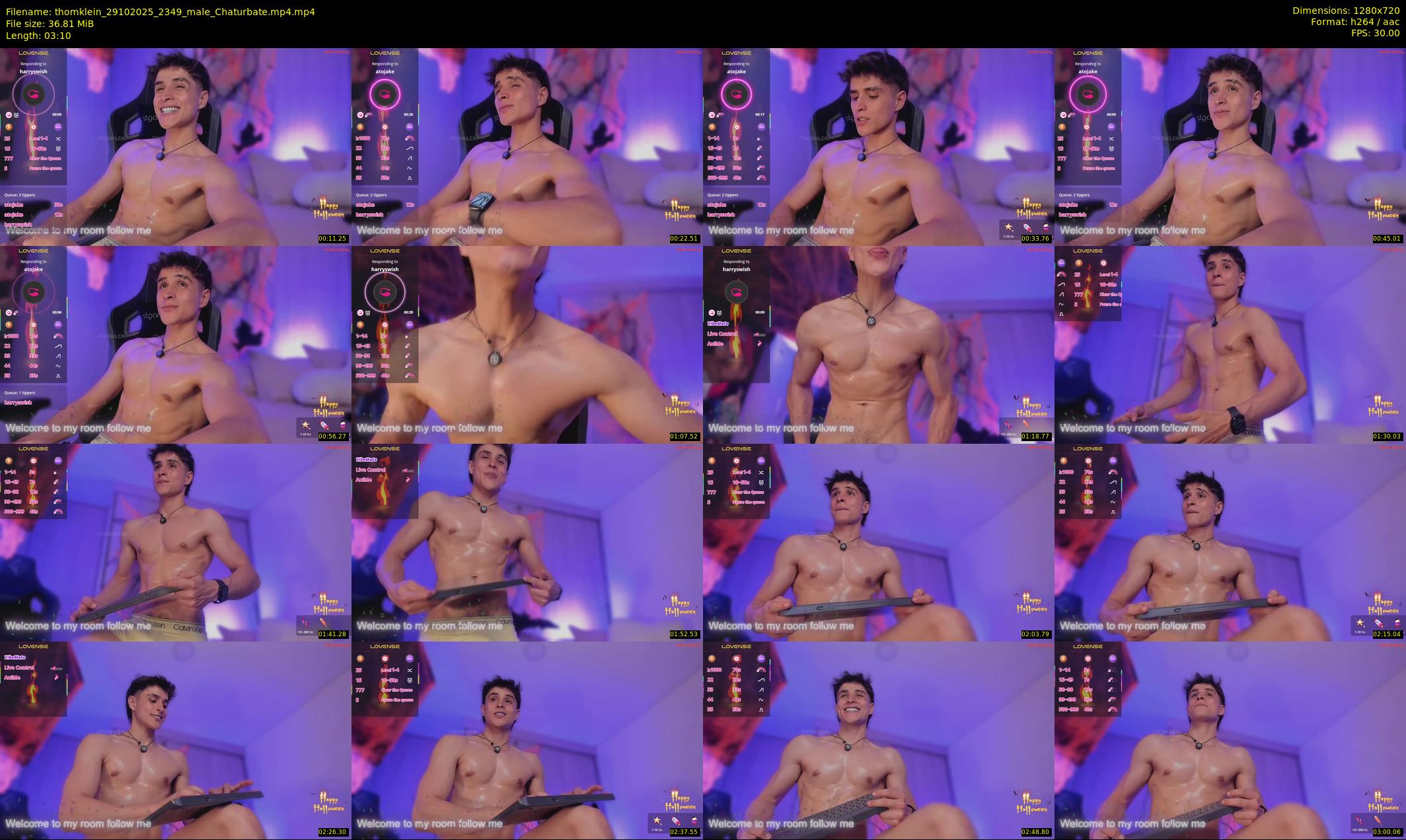 thomklein — 4 minute Chaturbate male cam show recording, 720p, Oct 29, 2025
