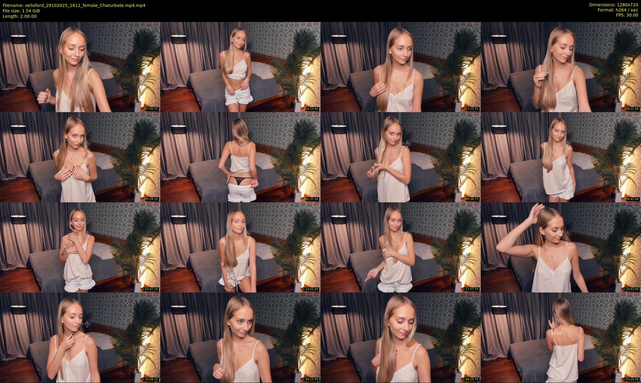 vellaford — 120 minute Chaturbate female cam show recording, 720p, Oct 29, 2025