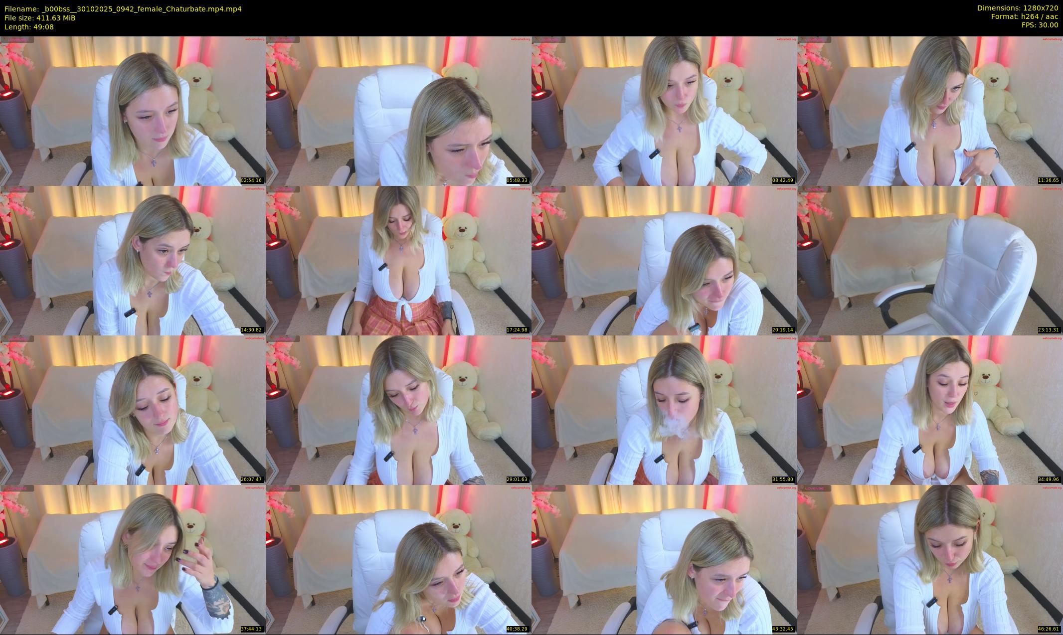 _b00bss_ — 50 minute Chaturbate female cam show recording, 720p, Oct 30, 2025