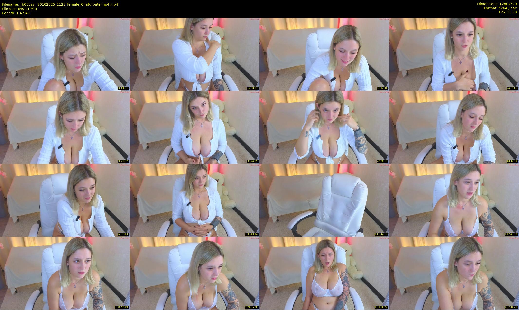 _b00bss_ — 103 minute Chaturbate female cam show recording, 720p, Oct 30, 2025