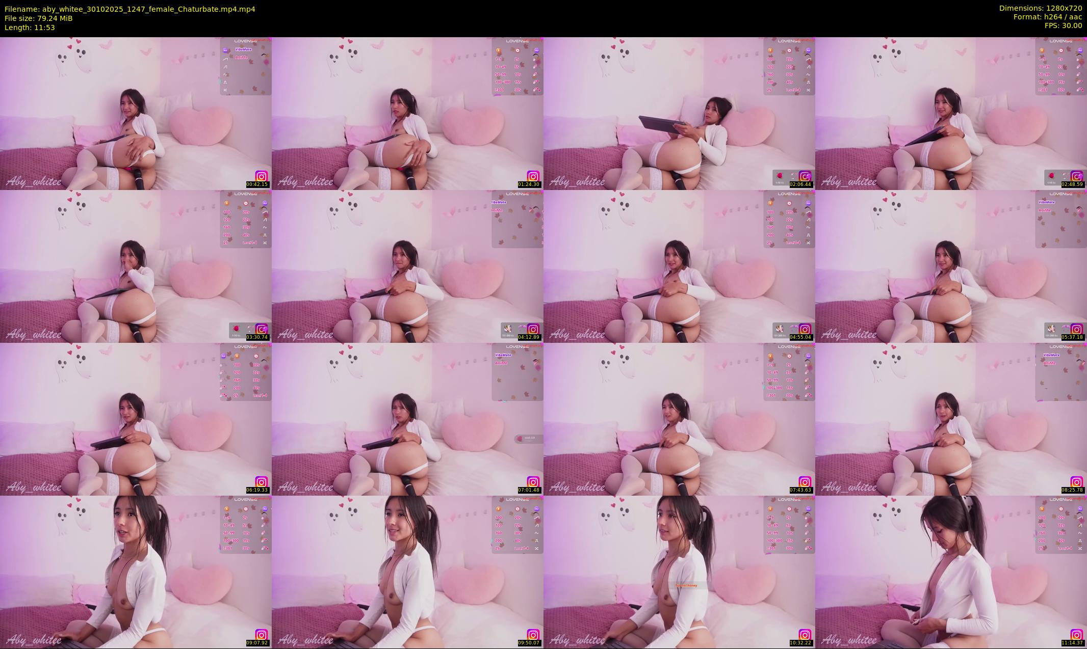 aby_whitee — 12 minute Chaturbate female cam show recording, 720p, Oct 30, 2025