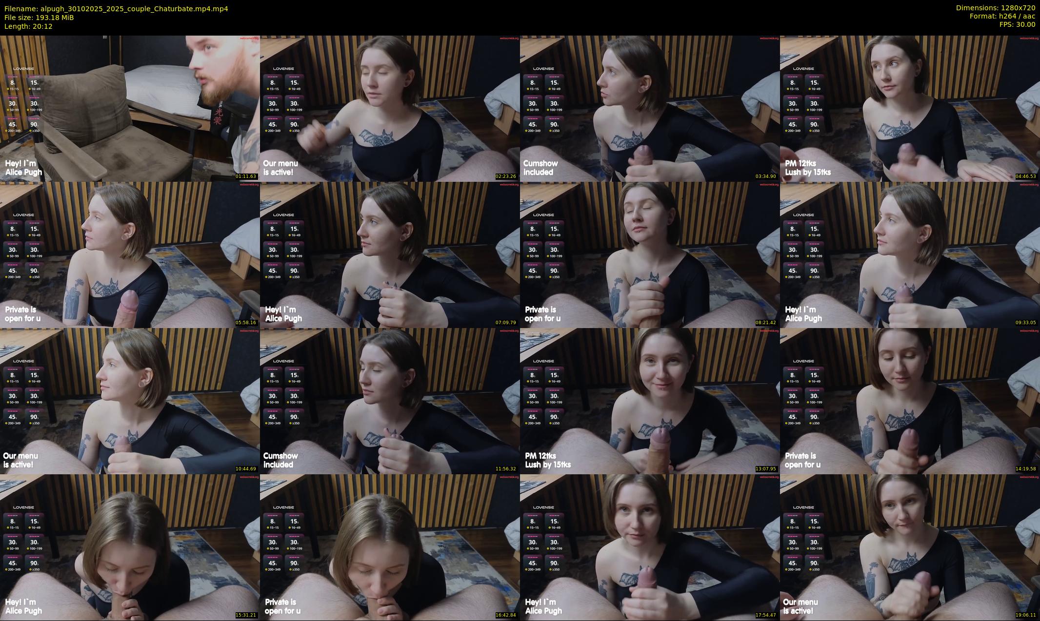 alpugh — 21 minute Chaturbate couple cam show recording, 720p, Oct 30, 2025