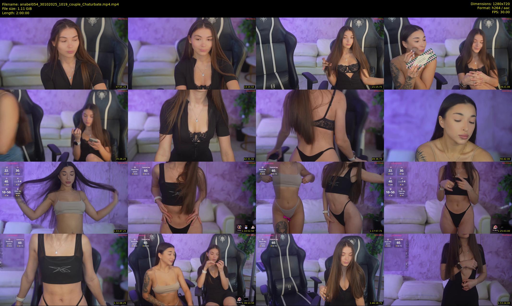 anabel054 — 120 minute Chaturbate female cam show recording, 720p, Oct 30, 2025