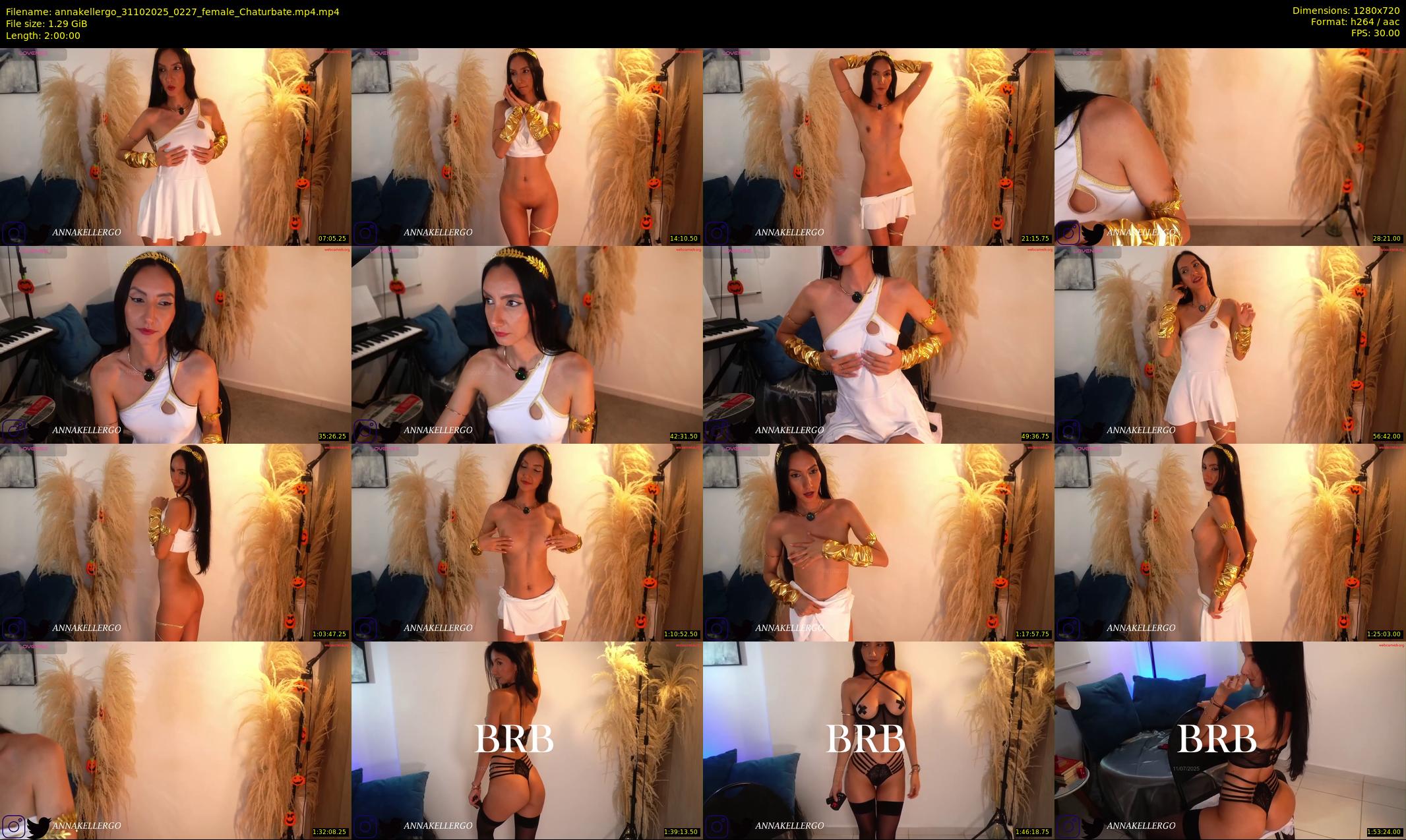 annakellergo — 120 minute Chaturbate female cam show recording, 720p, Oct 31, 2025