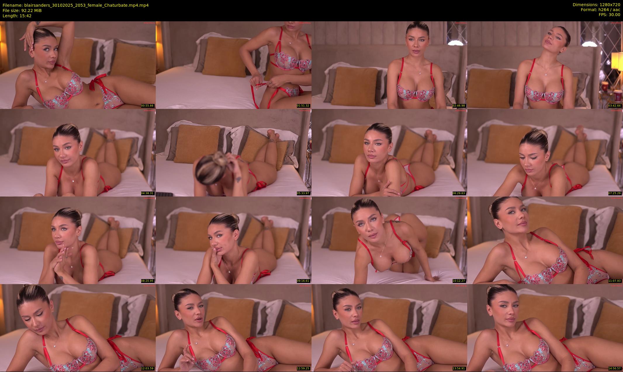 blairsanders — 16 minute Chaturbate female cam show recording, 720p, Oct 30, 2025