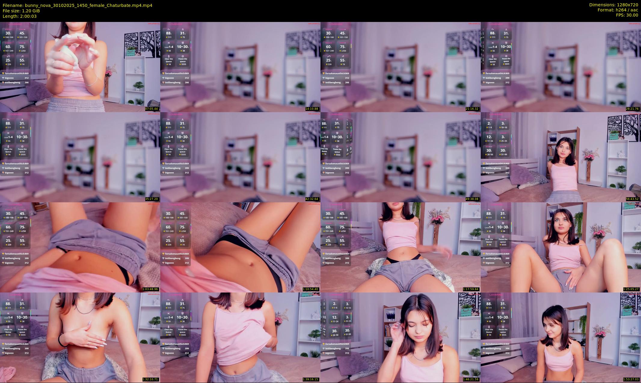bunny_nova — 121 minute Chaturbate female cam show recording, 720p, Oct 30, 2025