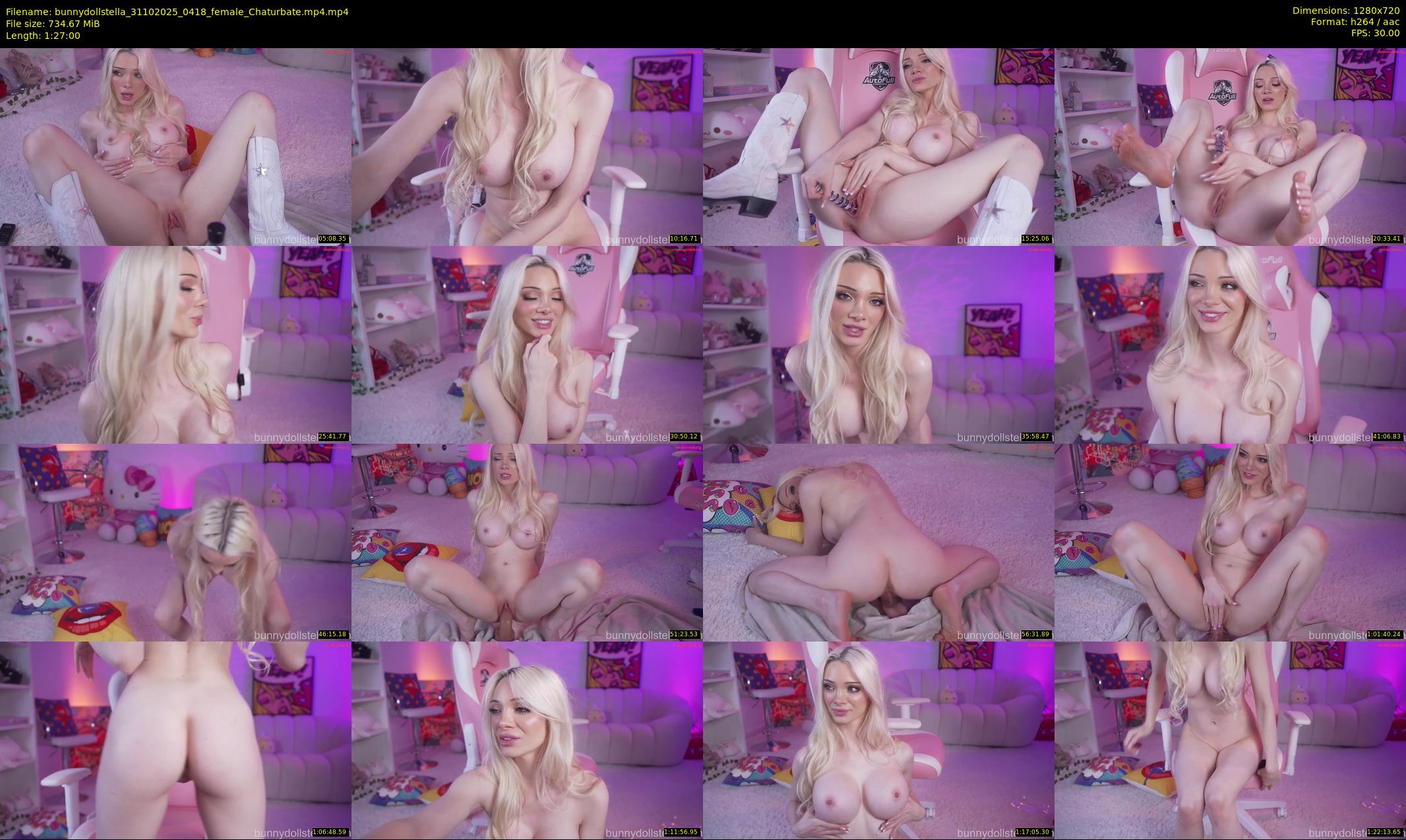 bunnydollstella — 87 minute Chaturbate female cam show recording, 720p, Oct 31, 2025