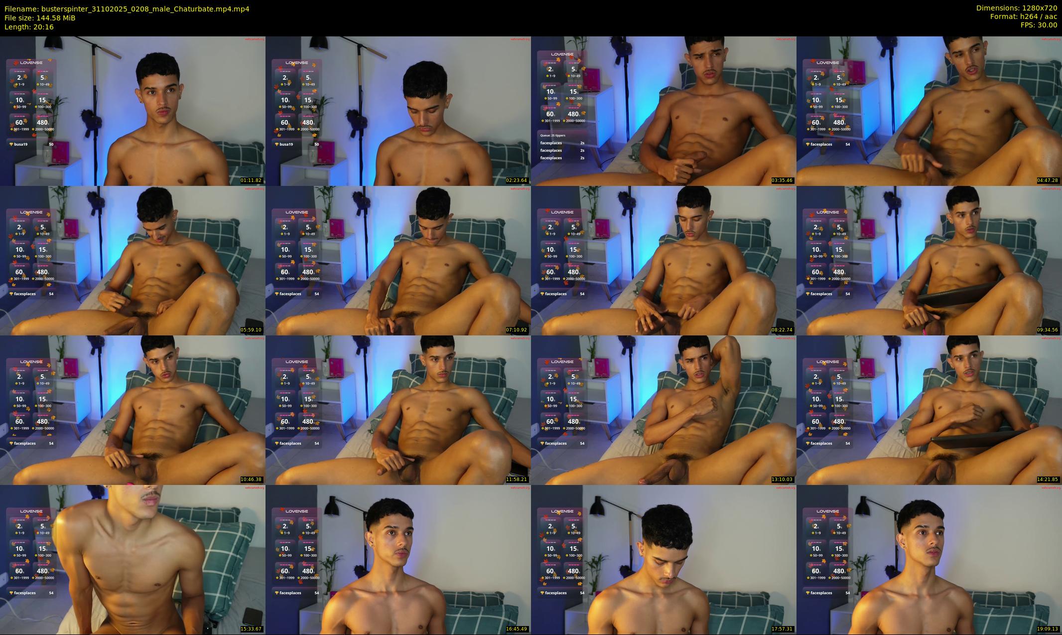 busterspinter — 21 minute Chaturbate male cam show recording, 720p, Oct 31, 2025