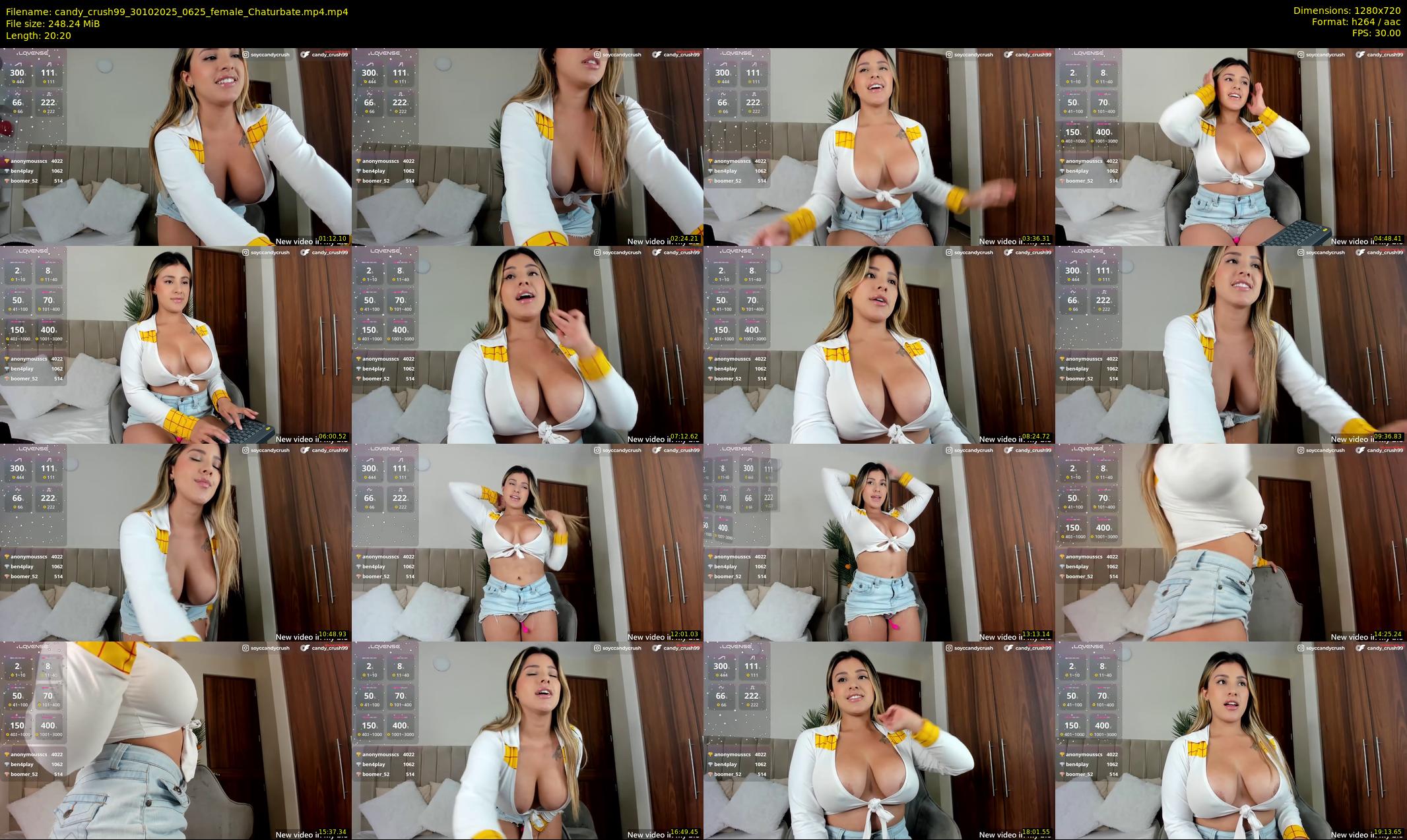 candy_crush99 — 21 minute Chaturbate female cam show recording, 720p, Oct 30, 2025