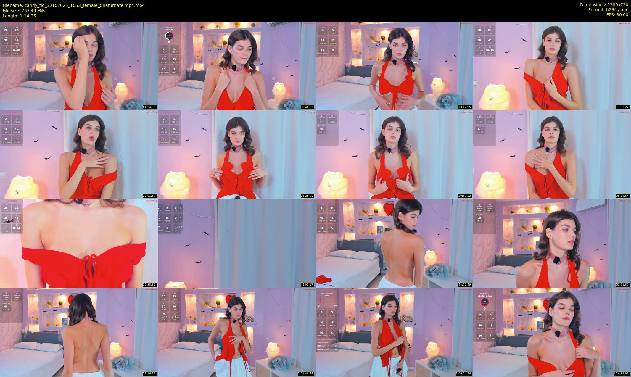 candy_flo — 75 minute Chaturbate female cam show recording, 720p, Oct 30, 2025
