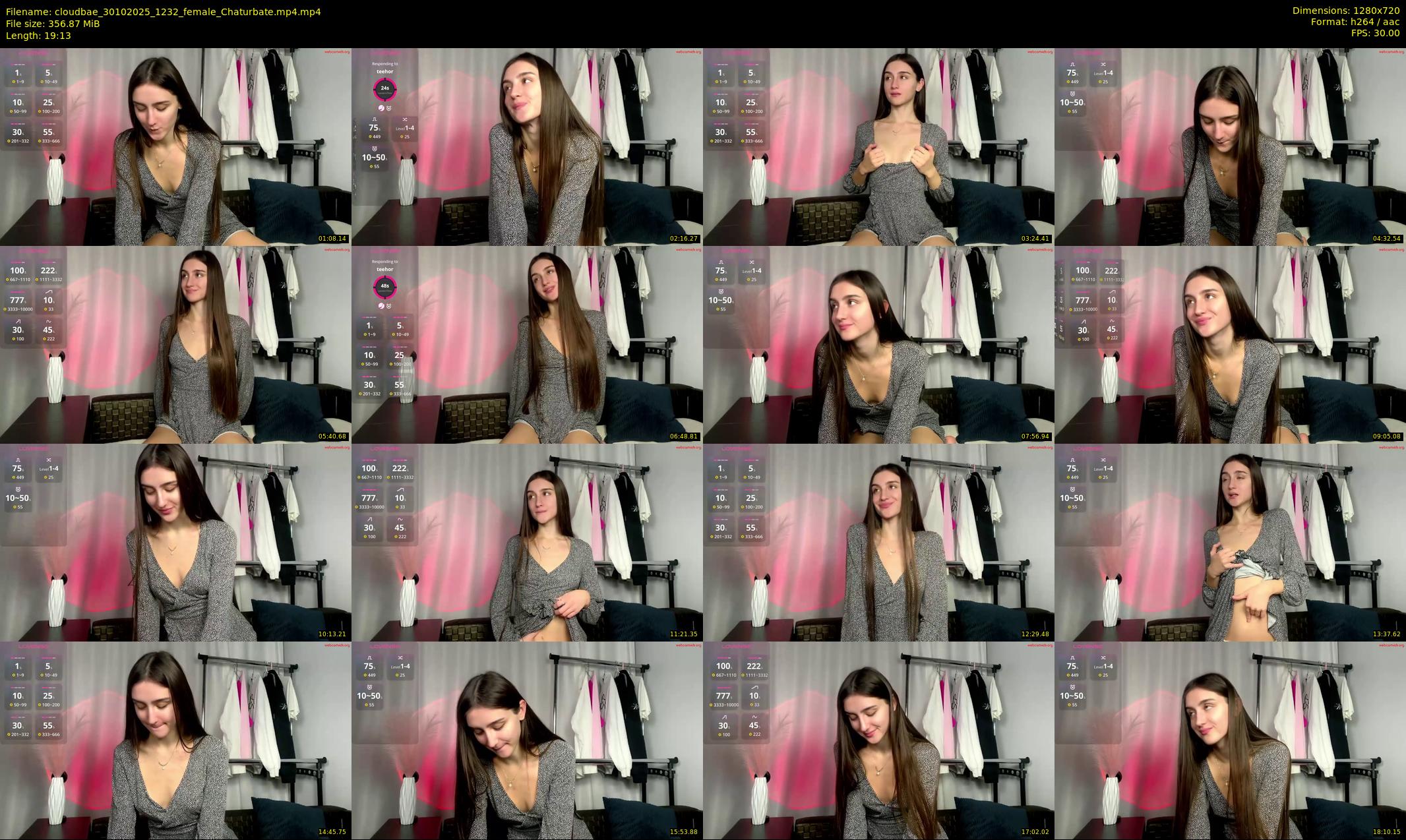 cloudbae — 20 minute Chaturbate female cam show recording, 720p, Oct 30, 2025