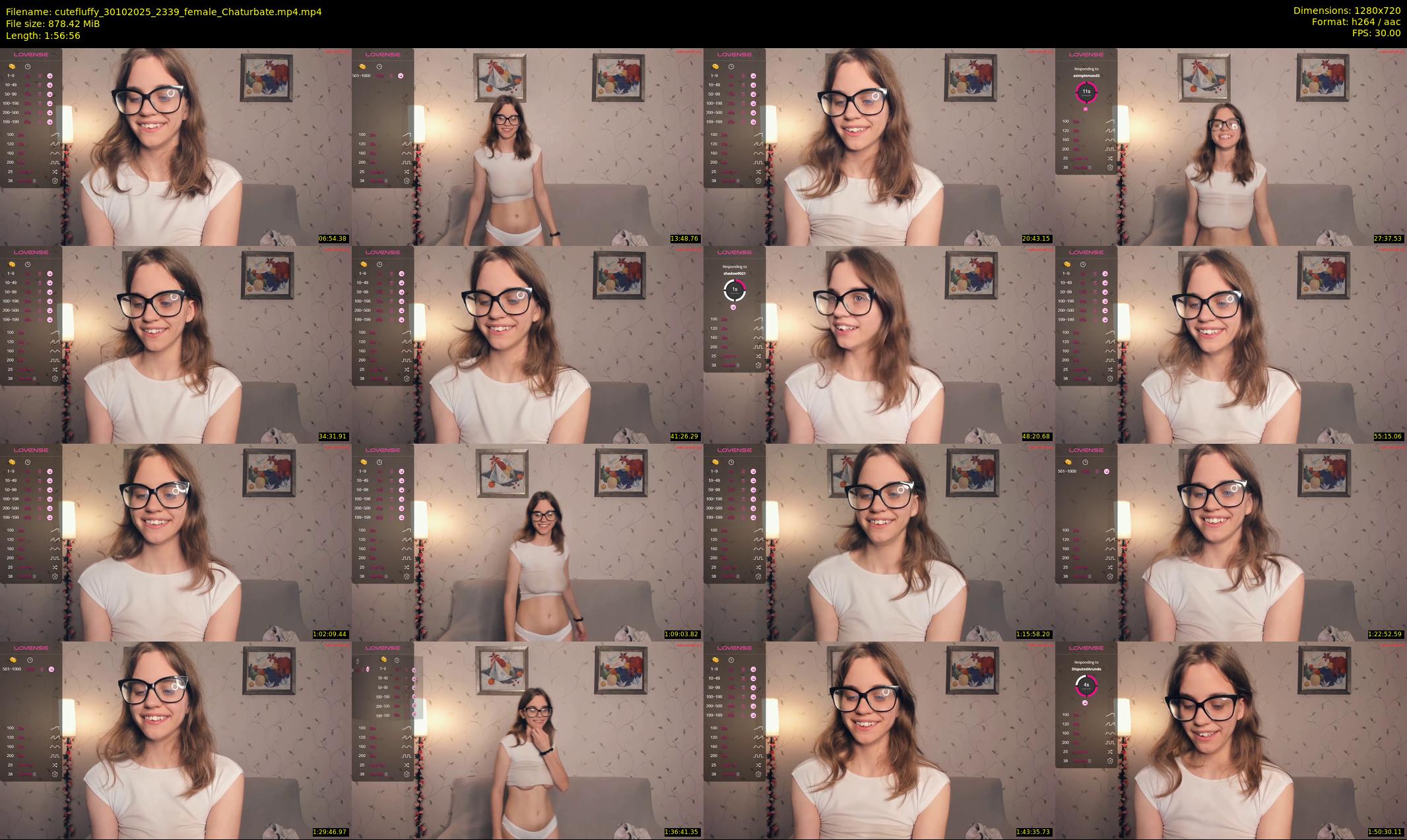 cutefluffy — 117 minute Chaturbate female cam show recording, 720p, Oct 30, 2025