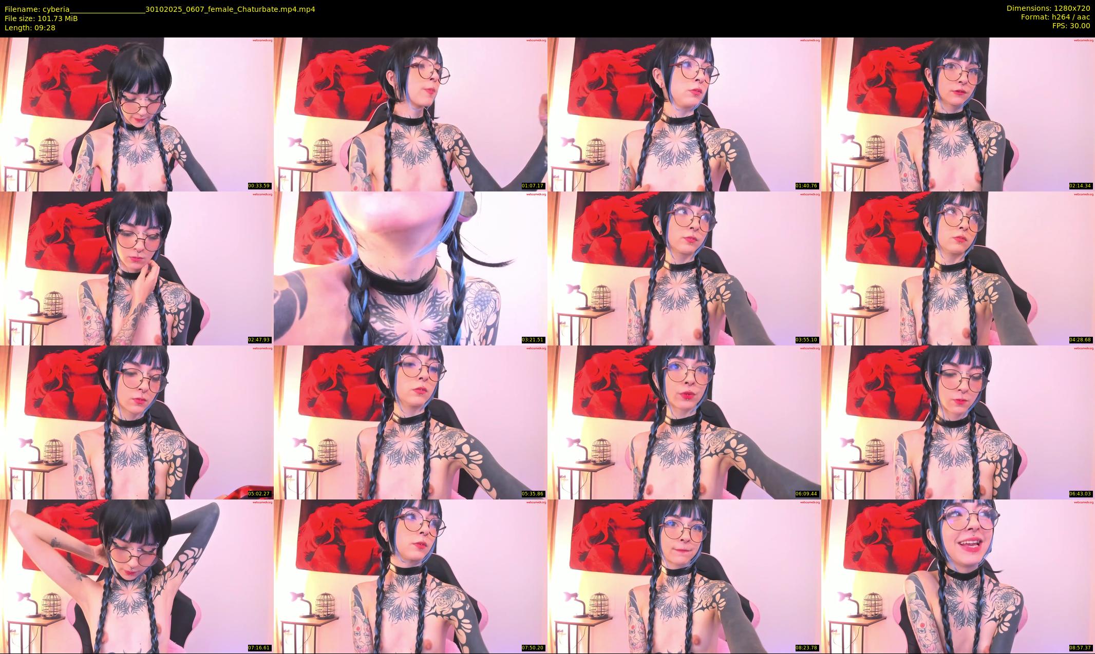 cyberia____________________ — 10 minute Chaturbate female cam show recording, 720p, Oct 30, 2025