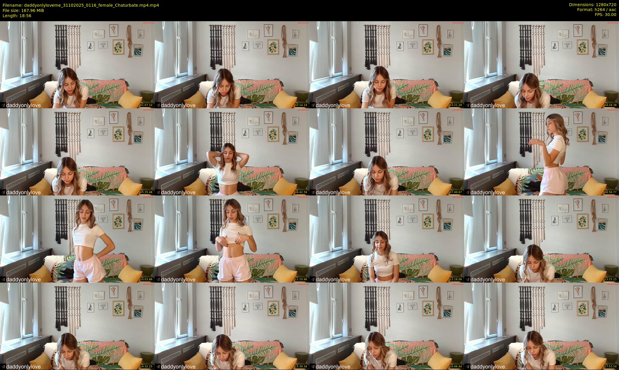 daddyonlyloveme — 19 minute Chaturbate female cam show recording, 720p, Oct 31, 2025