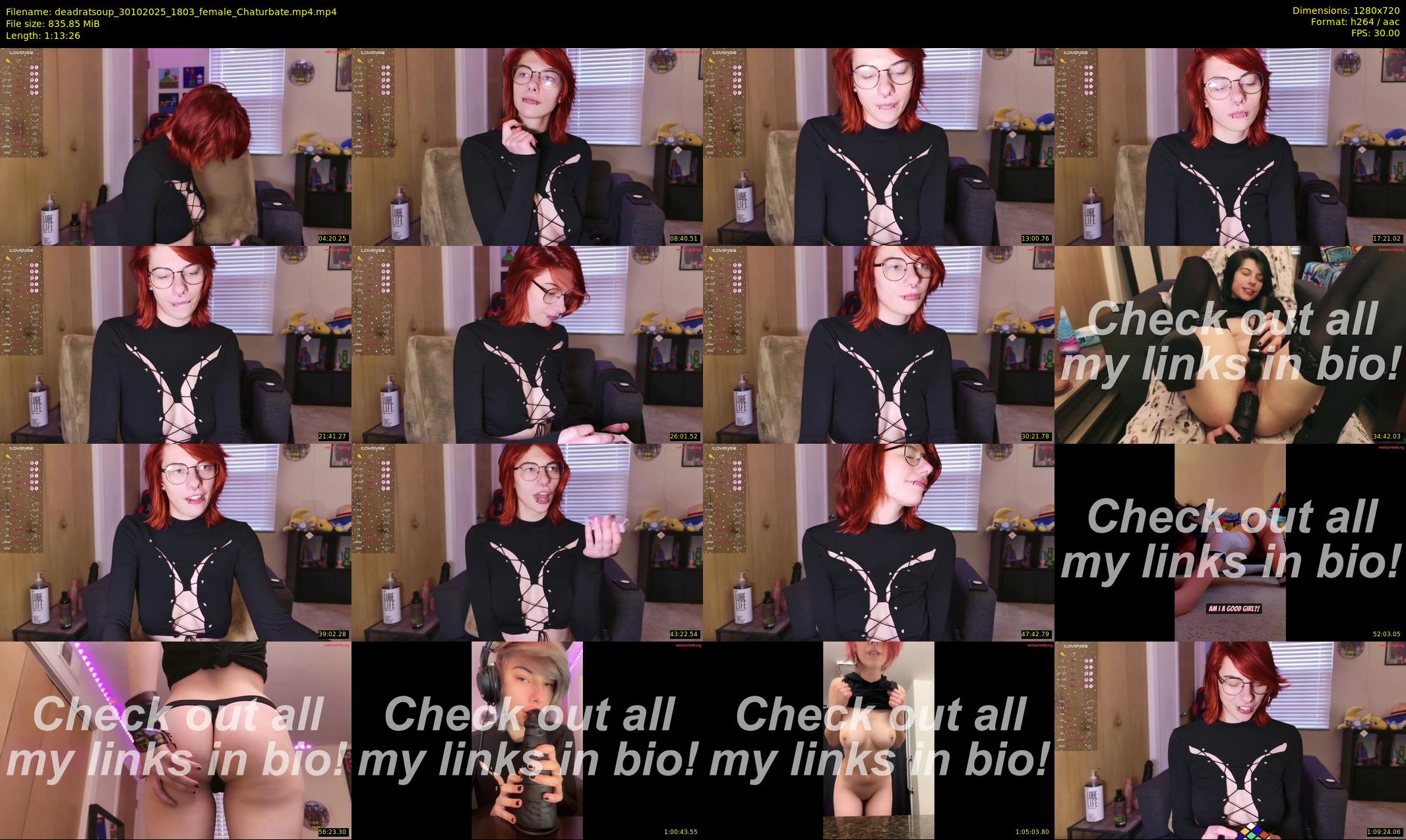 deadratsoup — 74 minute Chaturbate female cam show recording, 720p, Oct 30, 2025