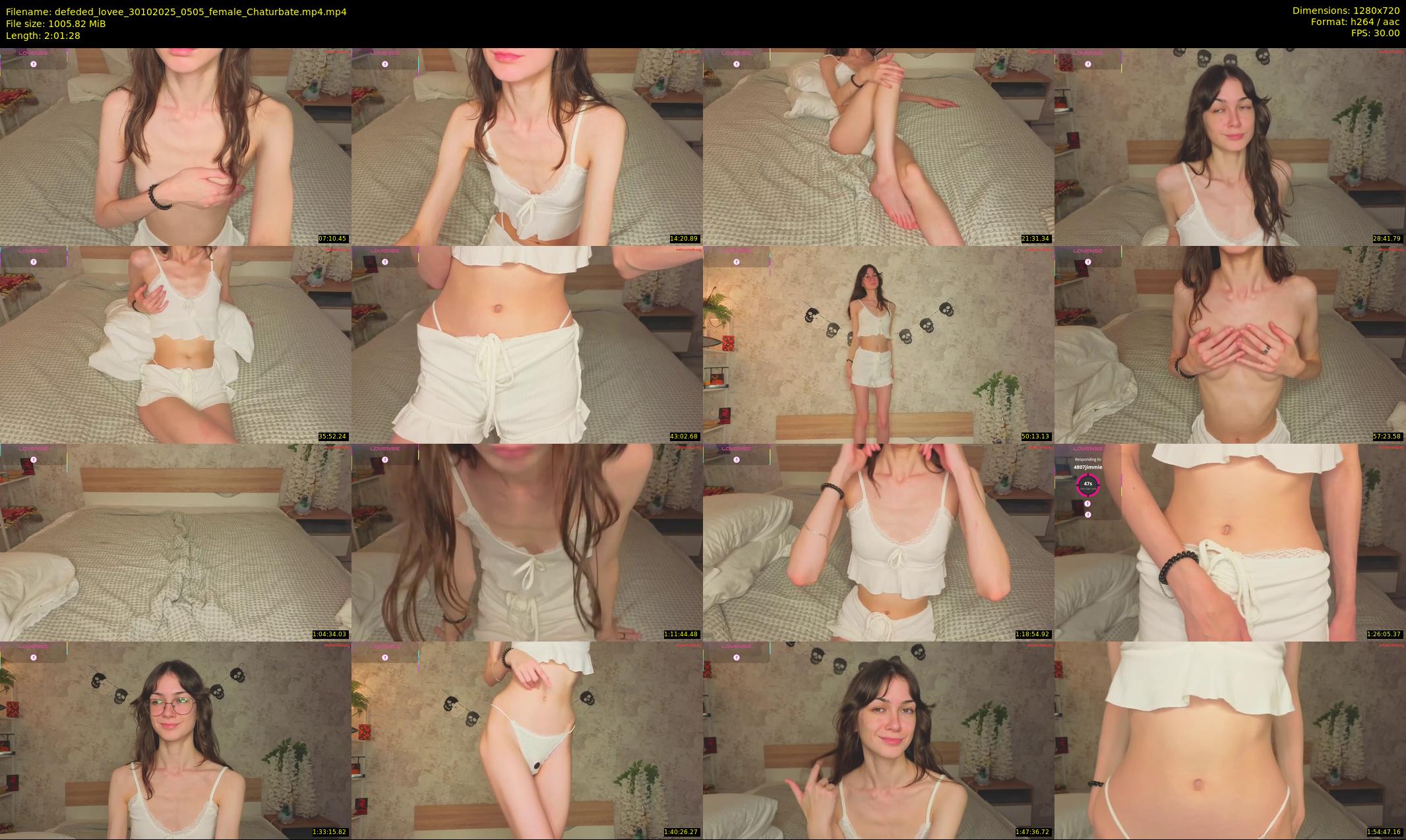 defeded_lovee — 122 minute Chaturbate female cam show recording, 720p, Oct 30, 2025