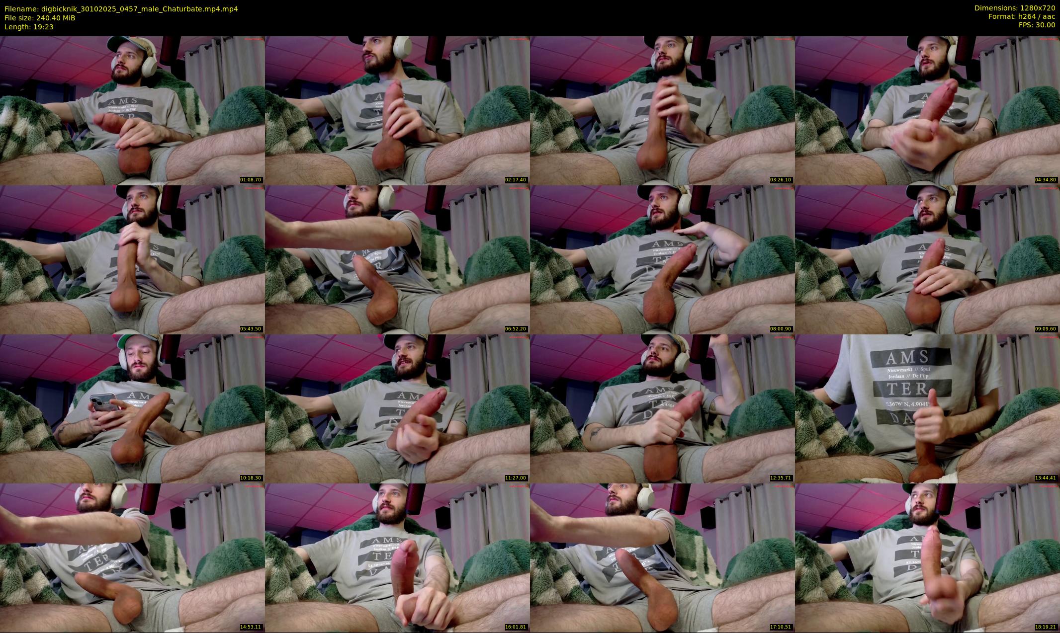 digbicknik — 20 minute Chaturbate male cam show recording, 720p, Oct 30, 2025