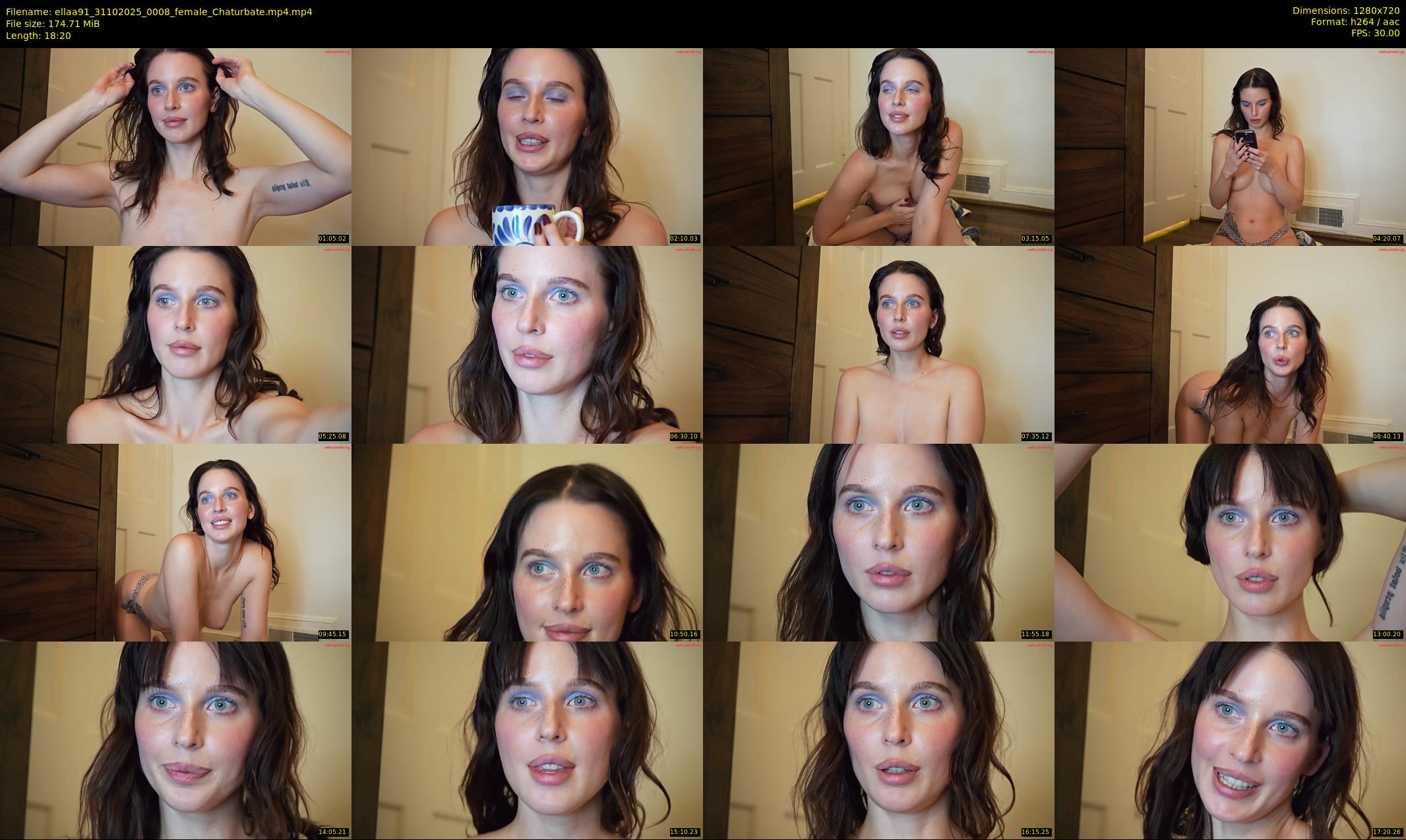 ellaa91 — 19 minute Chaturbate female cam show recording, 720p, Oct 31, 2025
