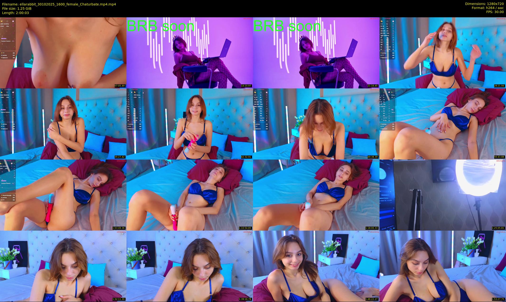 ellarabbit — 121 minute Chaturbate female cam show recording, 720p, Oct 30, 2025
