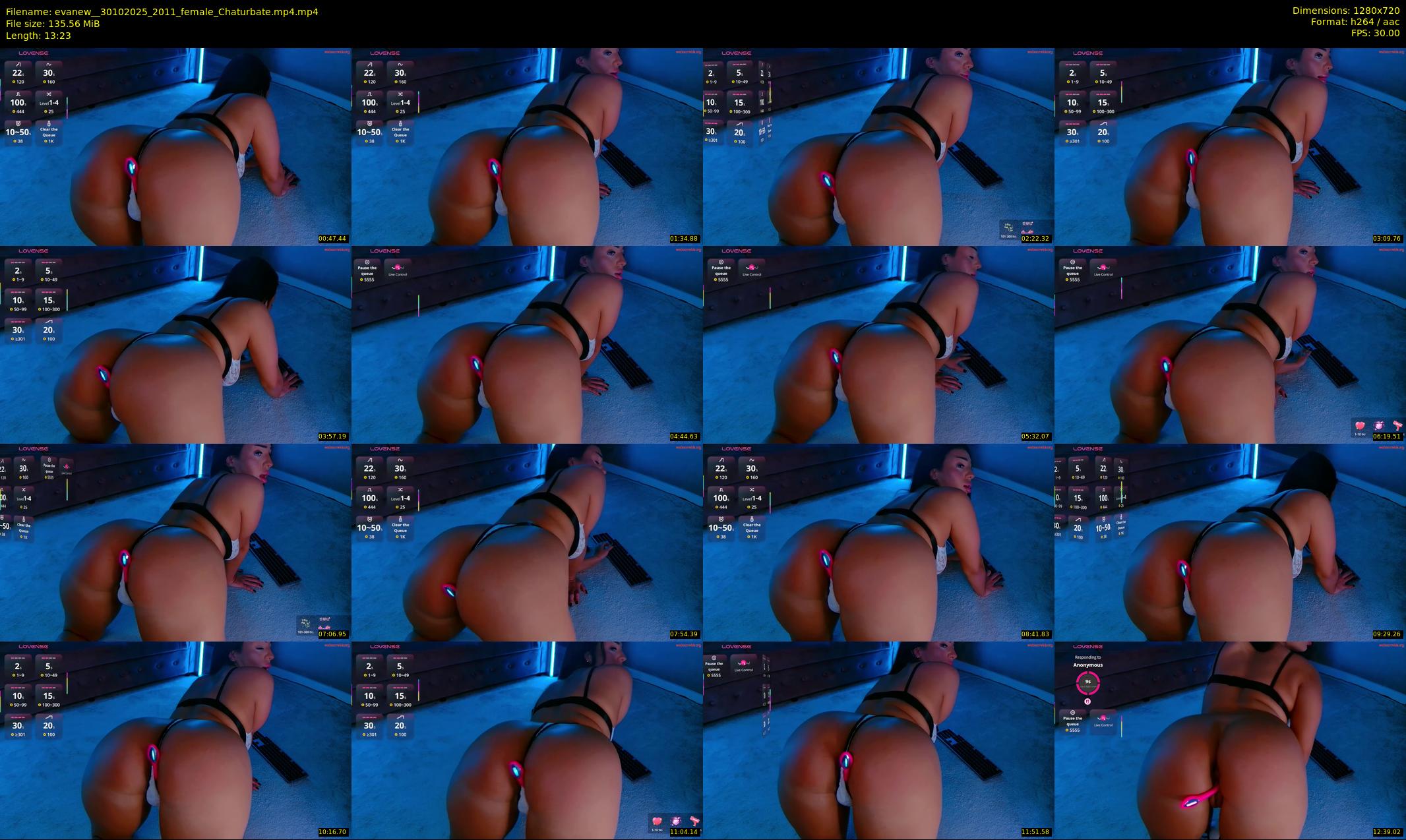evanew_ — 14 minute Chaturbate female cam show recording, 720p, Oct 30, 2025