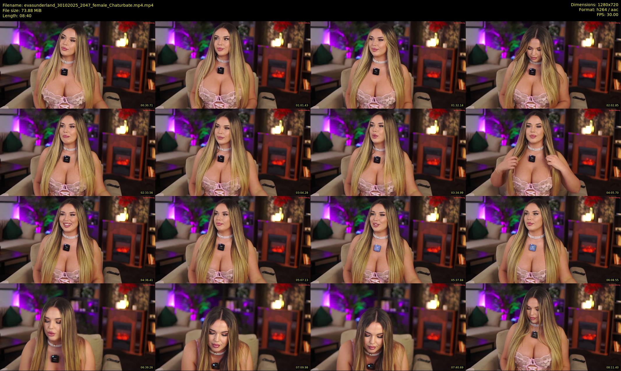 evasunderland — 9 minute Chaturbate female cam show recording, 720p, Oct 30, 2025