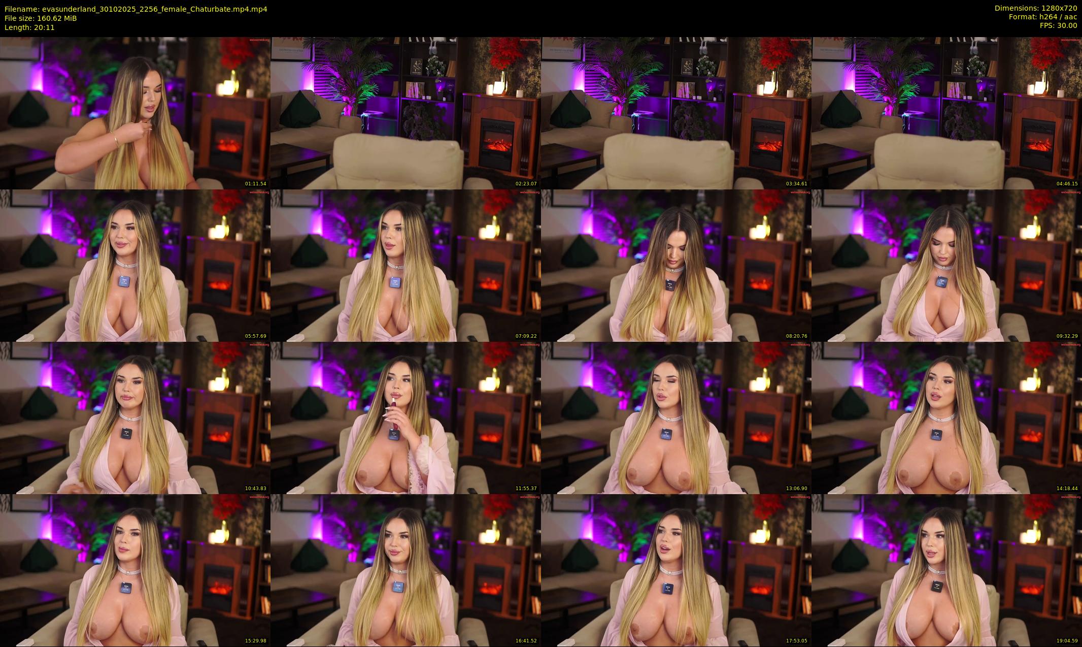 evasunderland — 21 minute Chaturbate female cam show recording, 720p, Oct 30, 2025