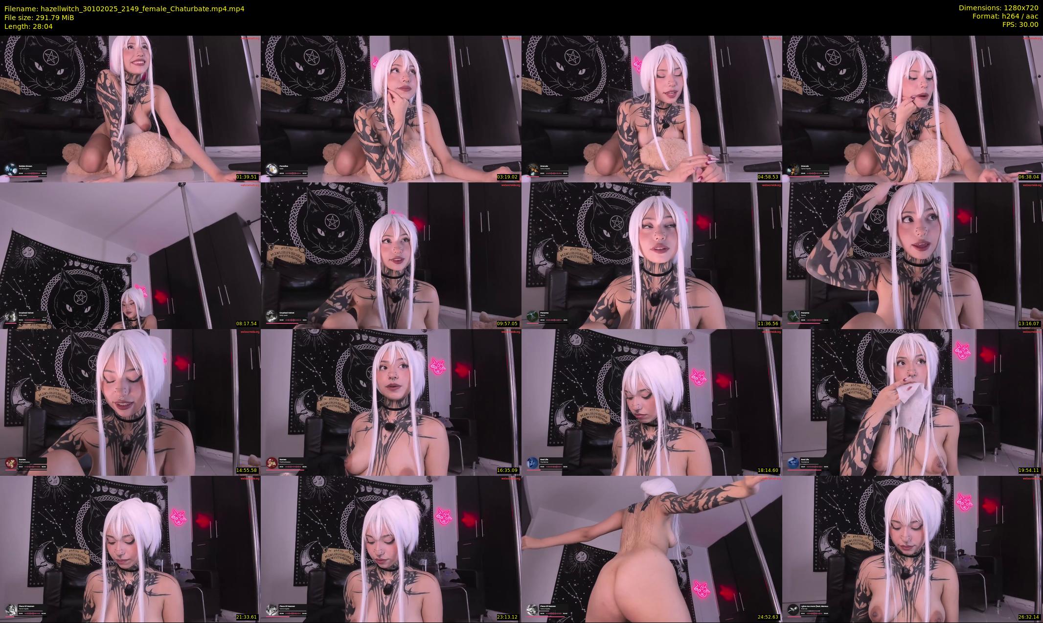 hazellwitch — 29 minute Chaturbate female cam show recording, 720p, Oct 30, 2025