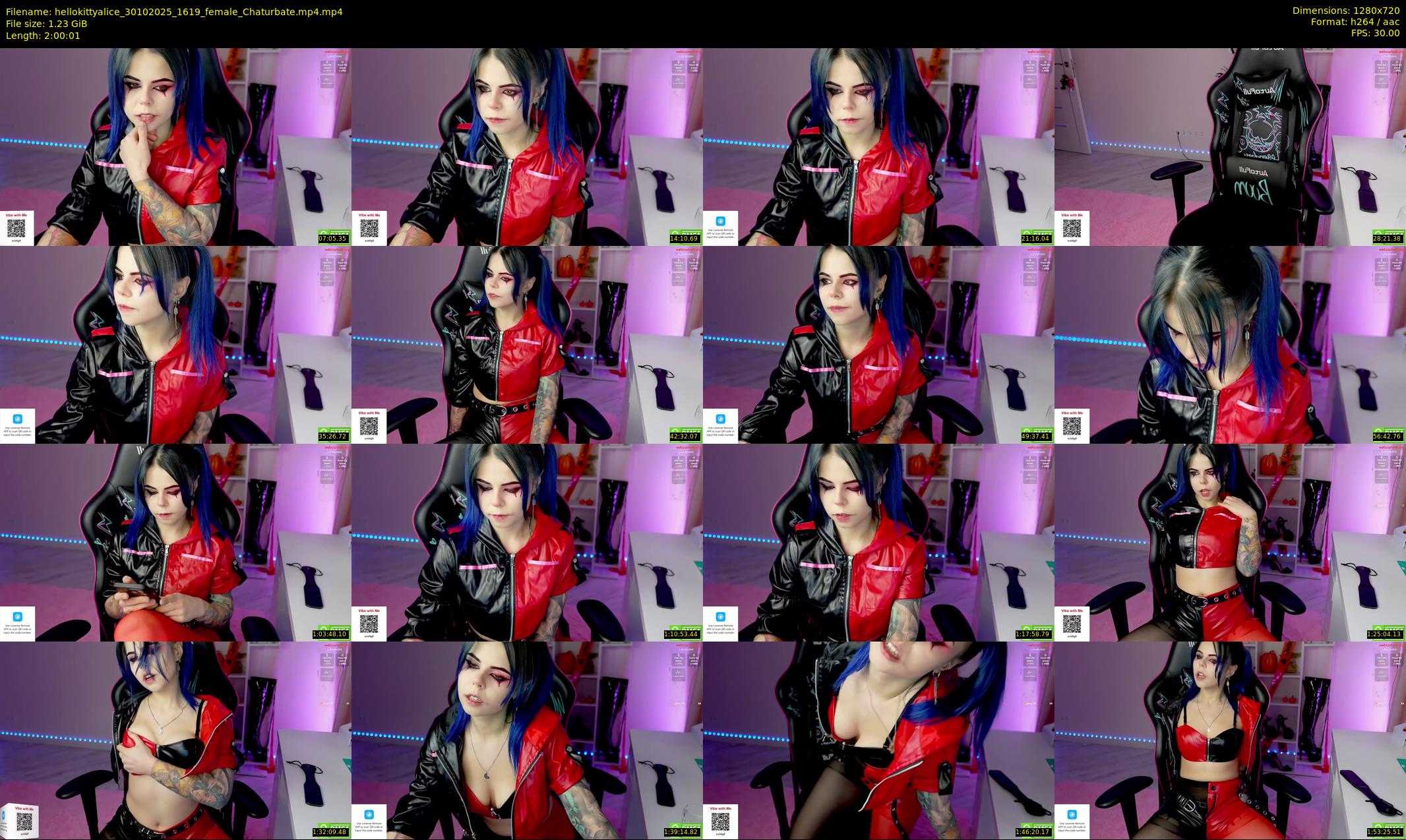 hellokittyalice — 121 minute Chaturbate female cam show recording, 720p, Oct 30, 2025