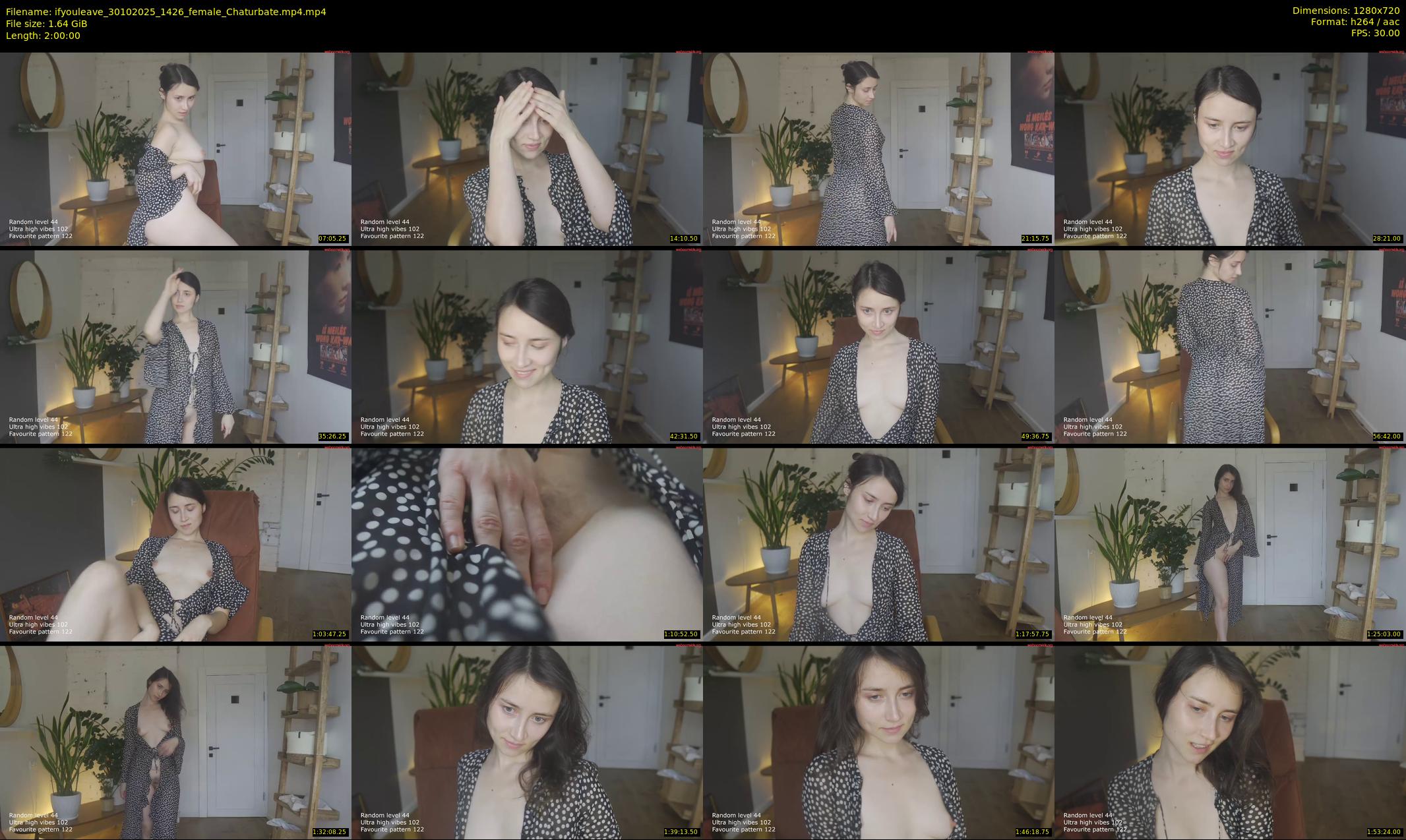 ifyouleave — 120 minute Chaturbate female cam show recording, 720p, Oct 30, 2025