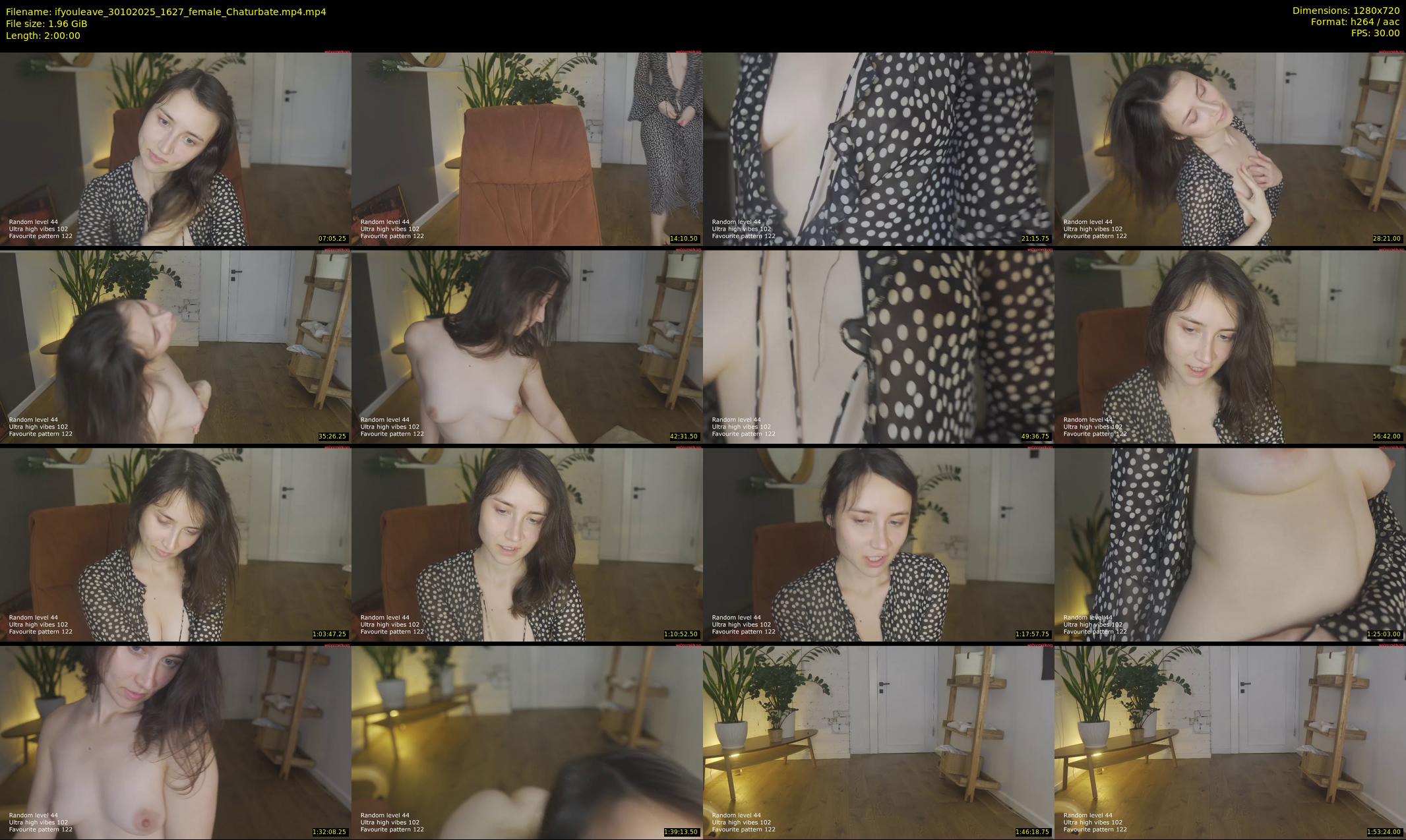 ifyouleave — 120 minute Chaturbate female cam show recording, 720p, Oct 30, 2025