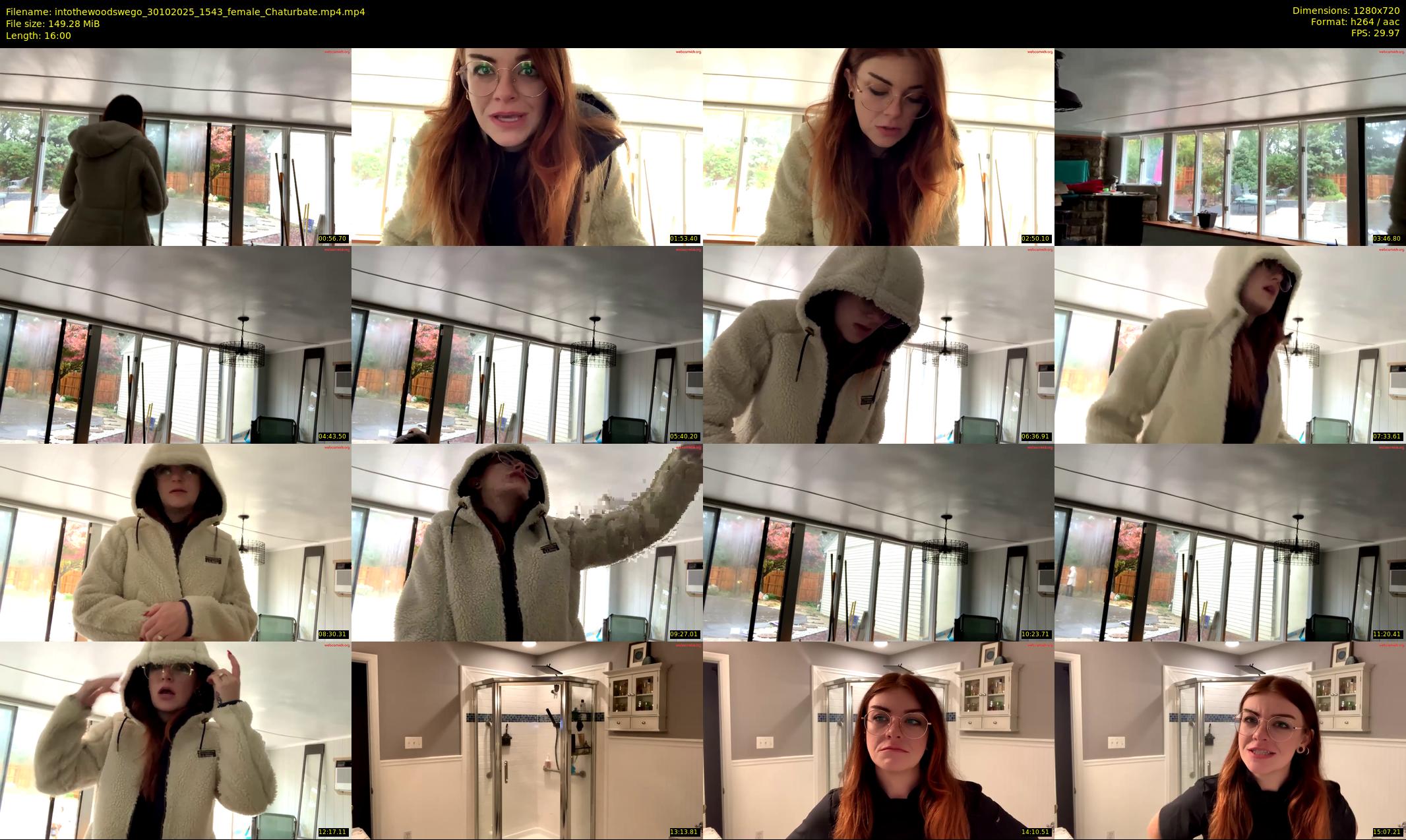 intothewoodswego — 16 minute Chaturbate female cam show recording, 720p, Oct 30, 2025