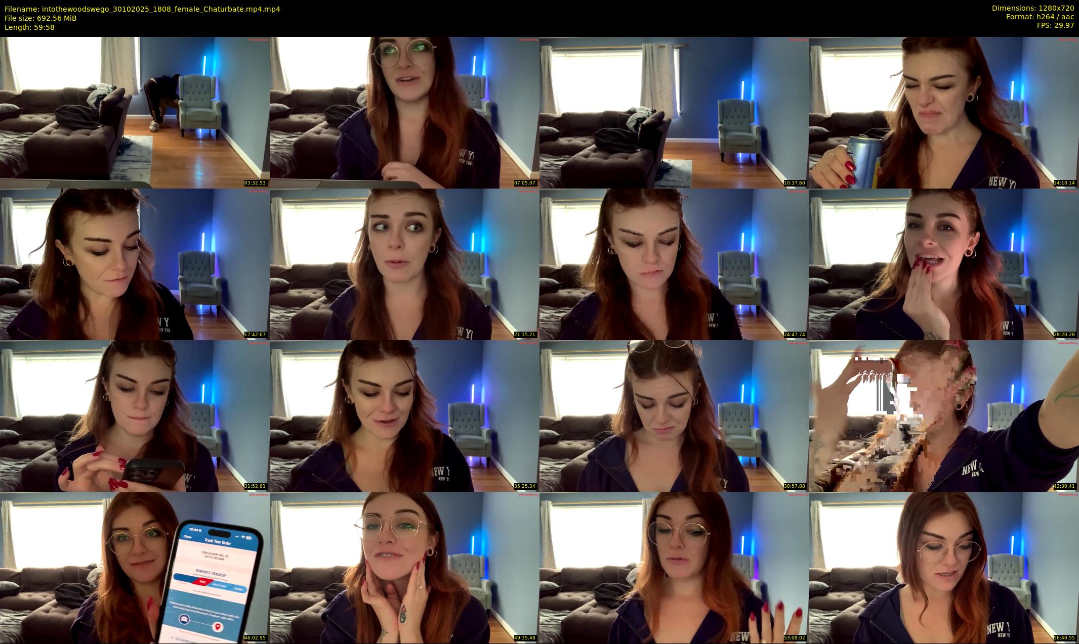 intothewoodswego — 60 minute Chaturbate female cam show recording, 720p, Oct 30, 2025