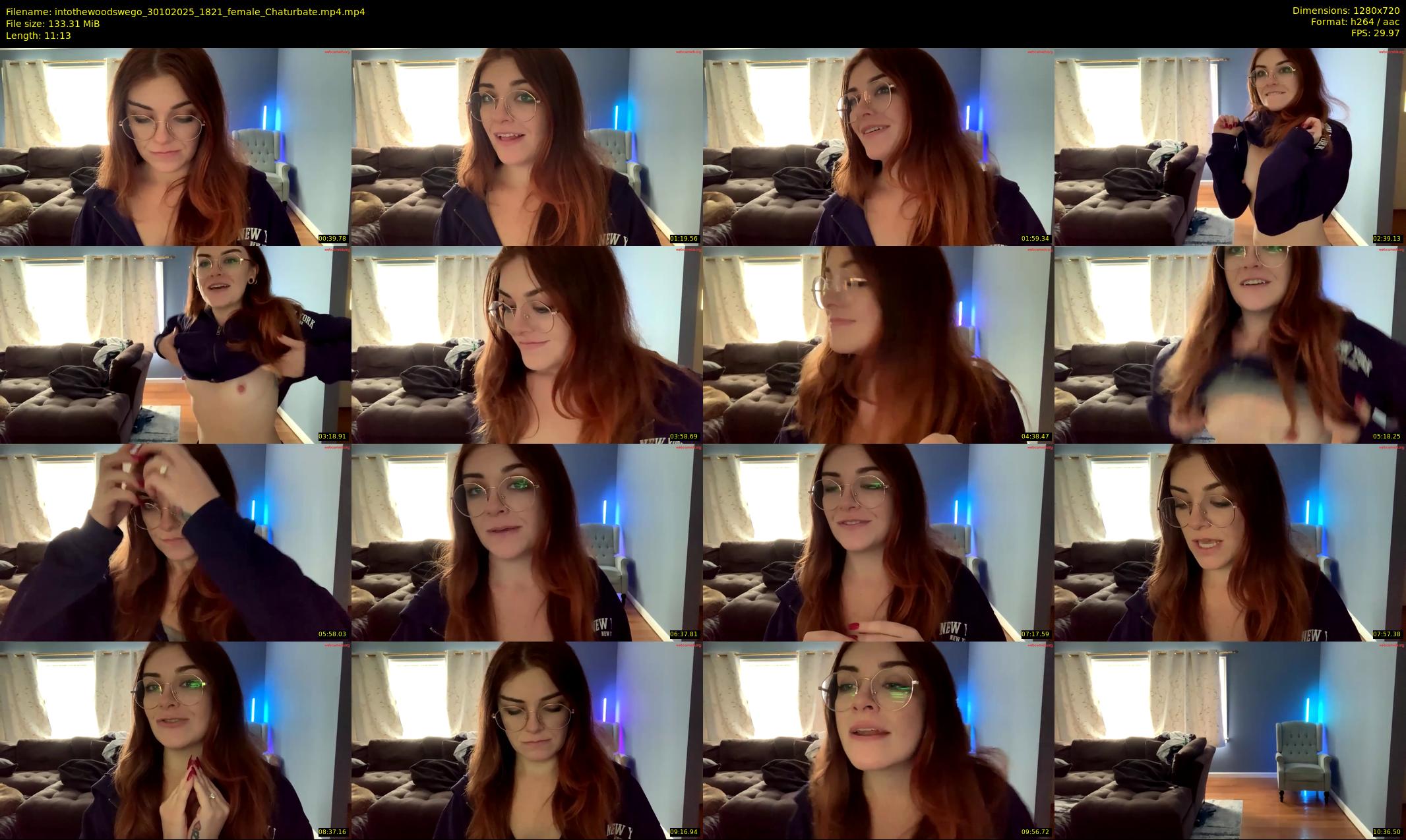 intothewoodswego — 12 minute Chaturbate female cam show recording, 720p, Oct 30, 2025