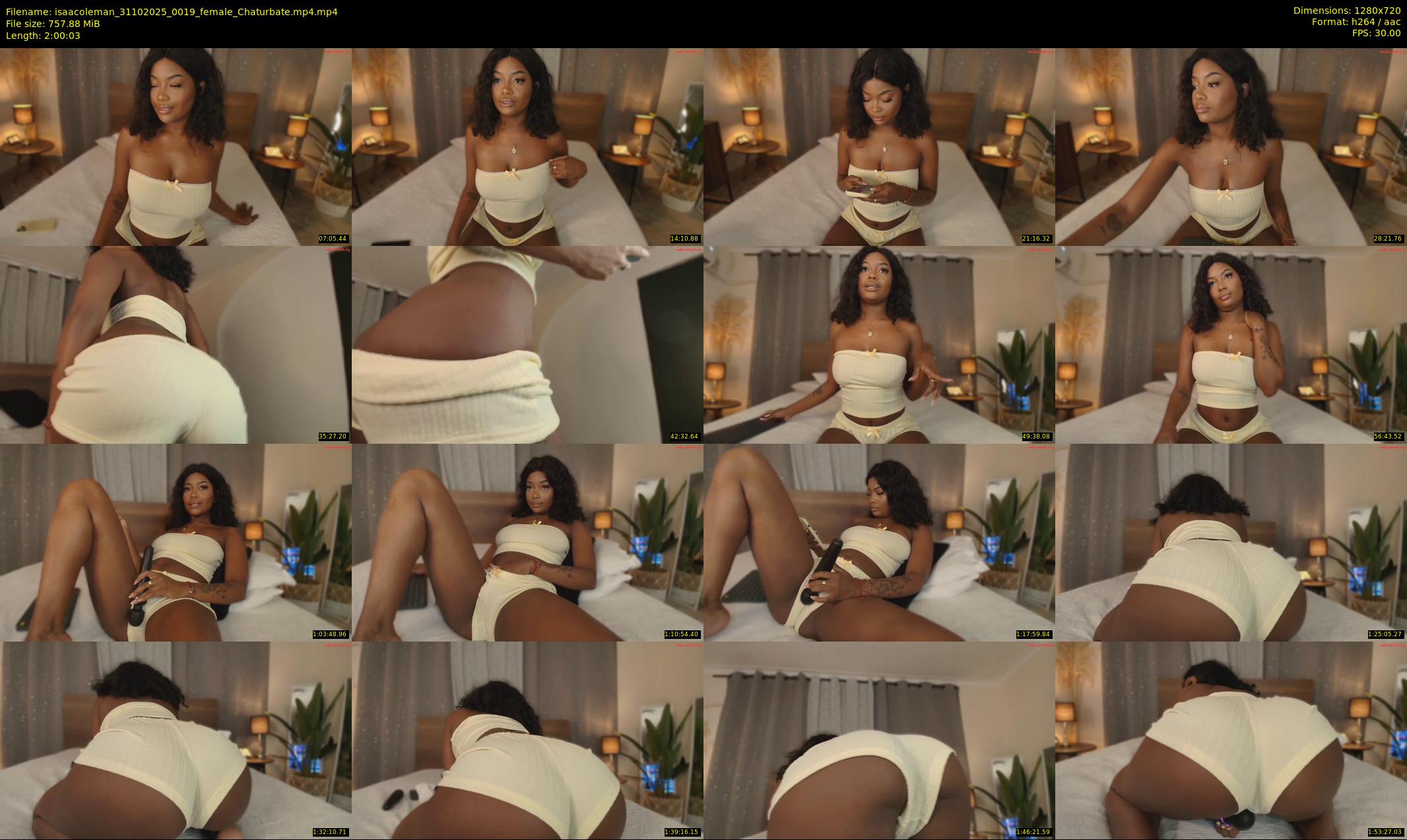 isaacoleman — 121 minute Chaturbate female cam show recording, 720p, Oct 31, 2025