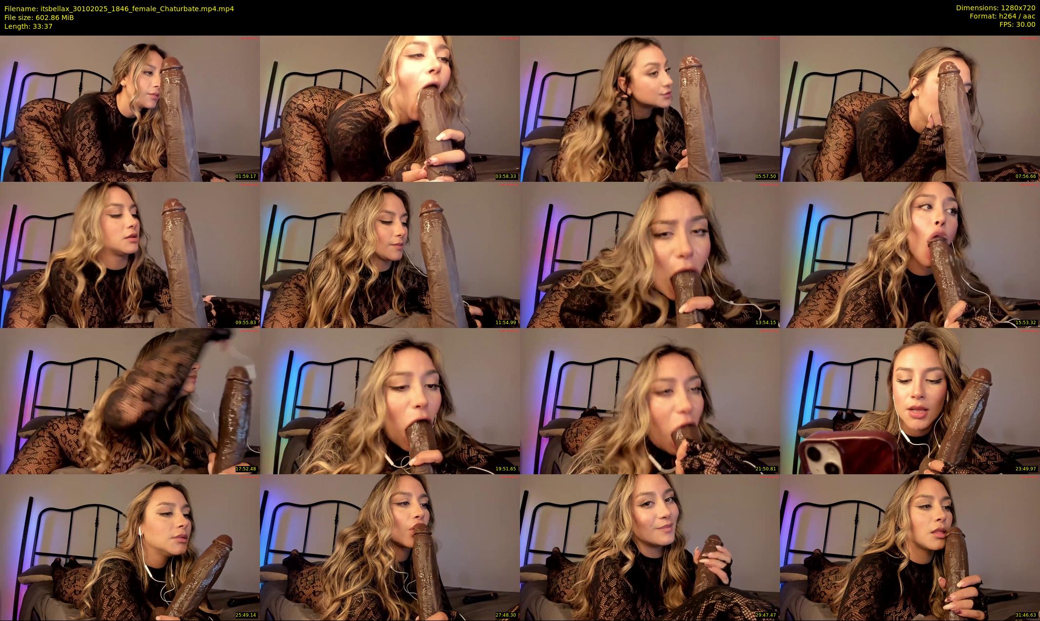 itsbellax — 34 minute Chaturbate female cam show recording, 720p, Oct 30, 2025
