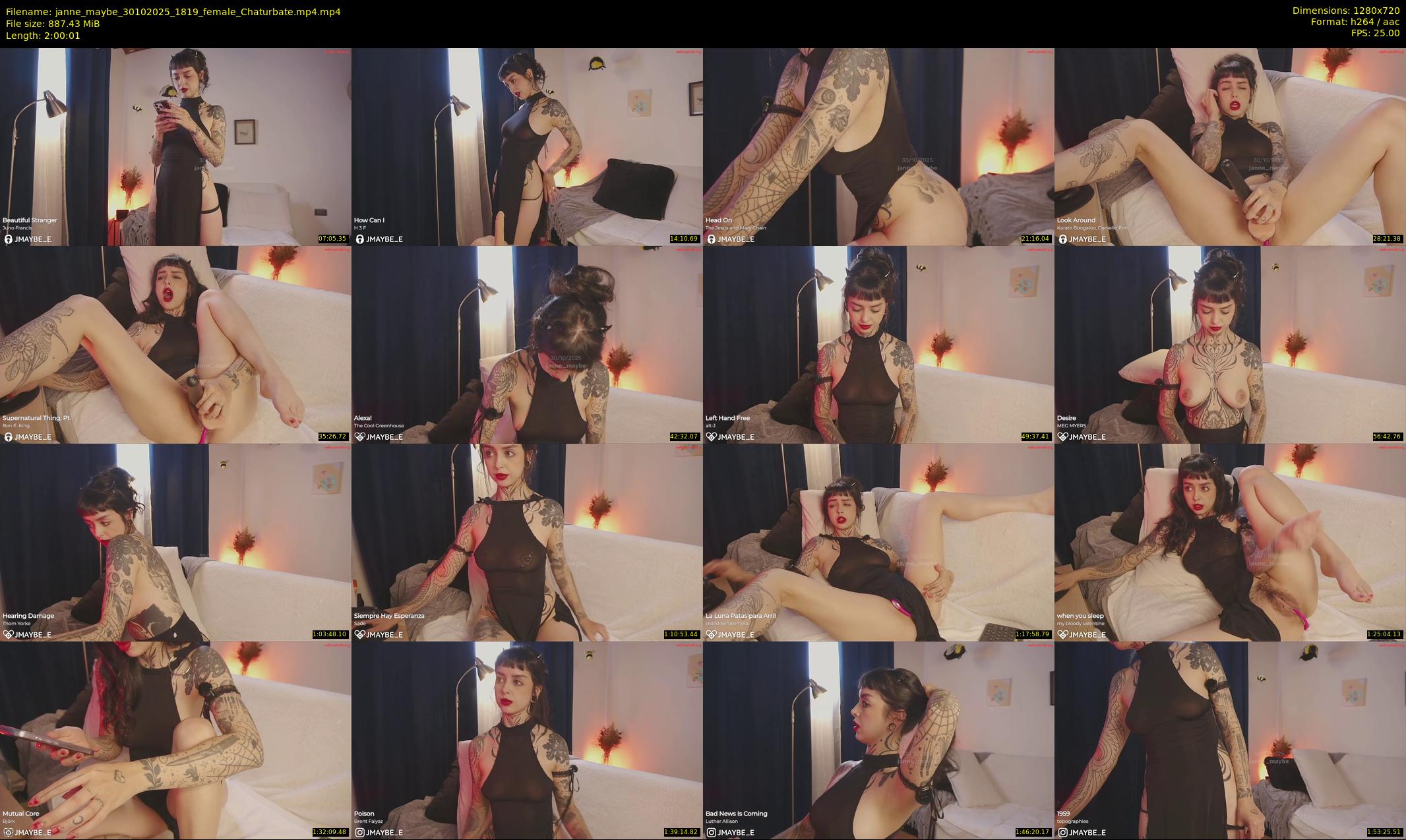 janne_maybe — 121 minute Chaturbate female cam show recording, 720p, Oct 30, 2025